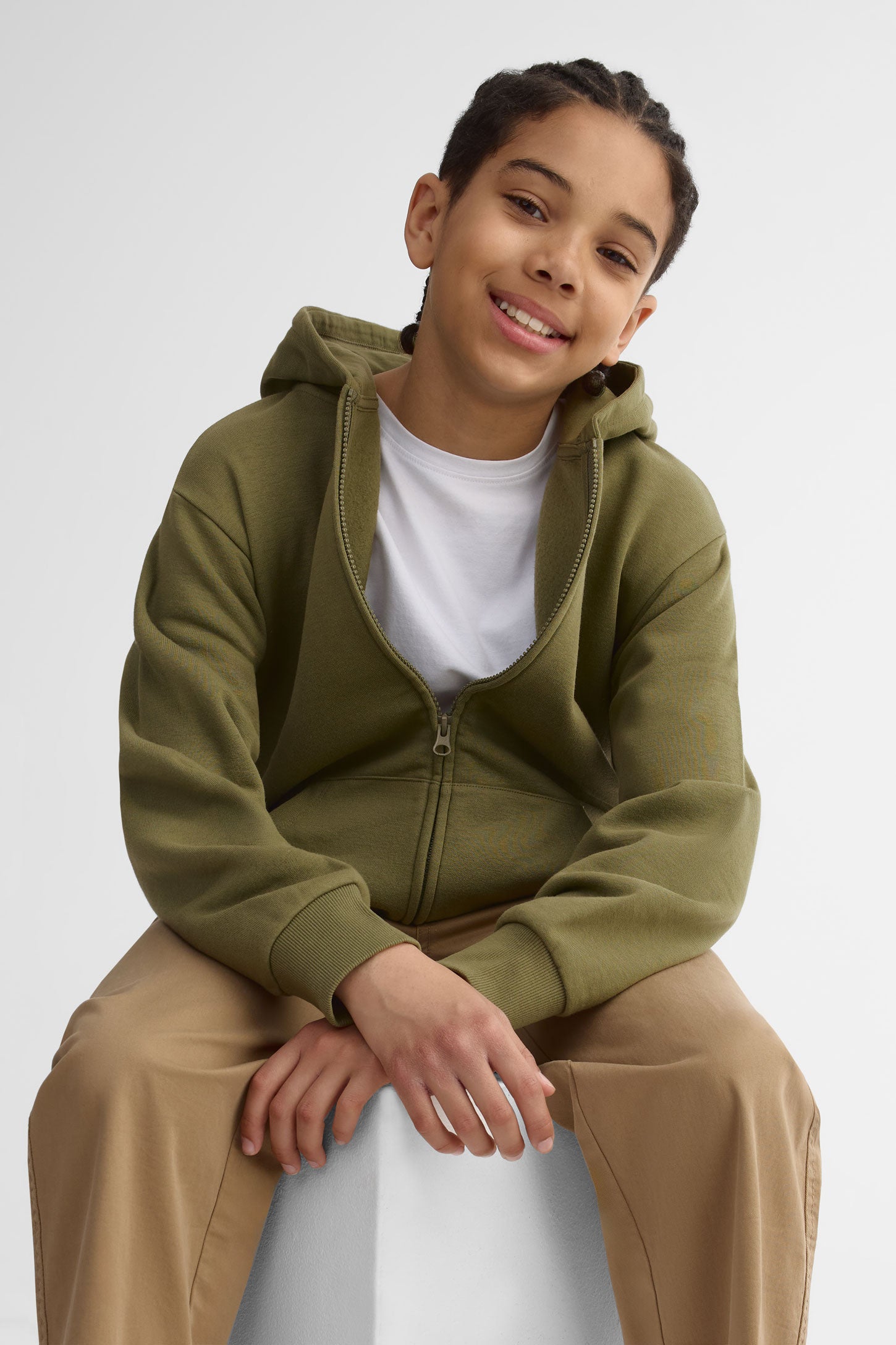 Veste ouaté à capuchon - Ado garçon && KAKI