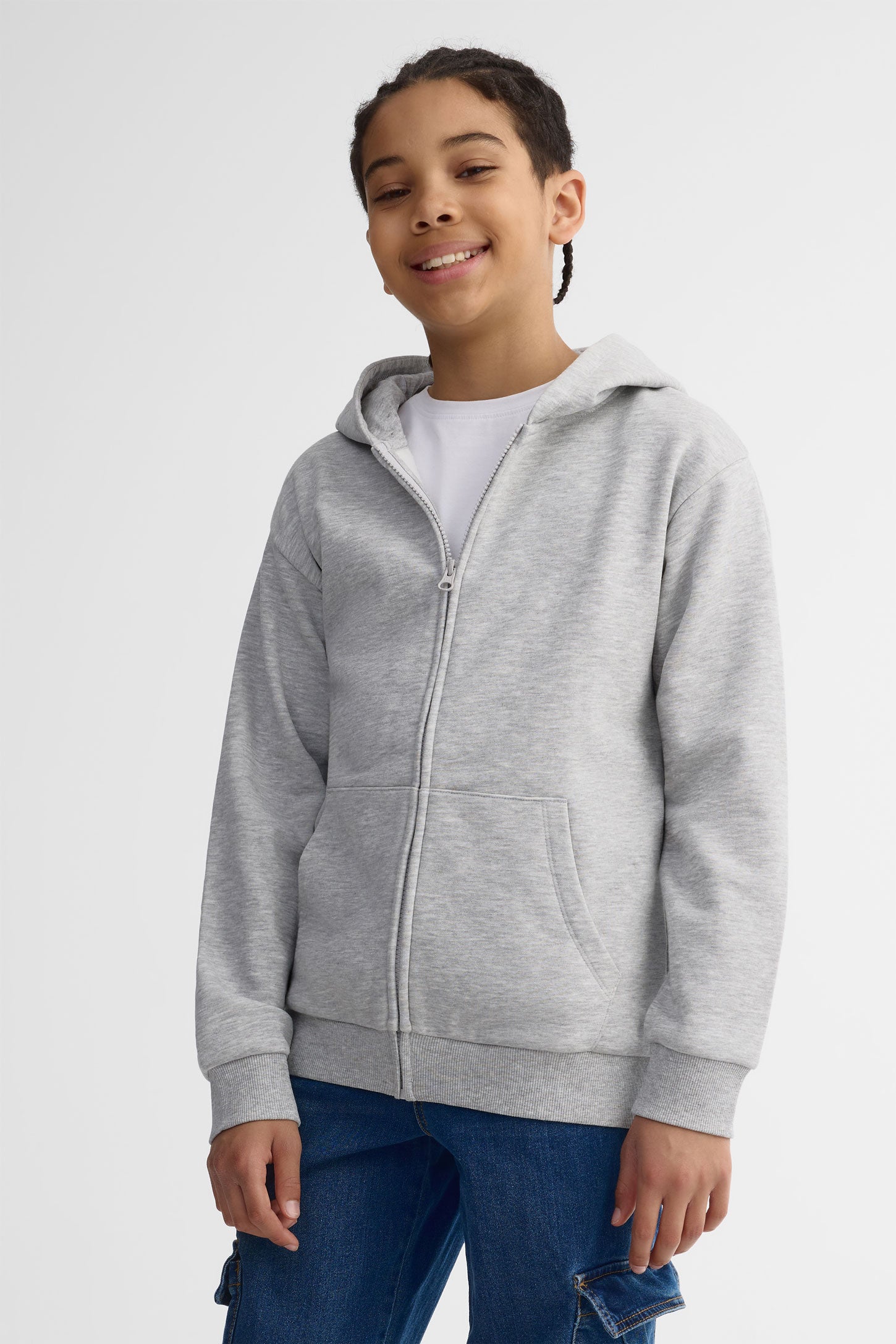 Veste ouaté à capuchon - Ado garçon && GRIS MIXTE