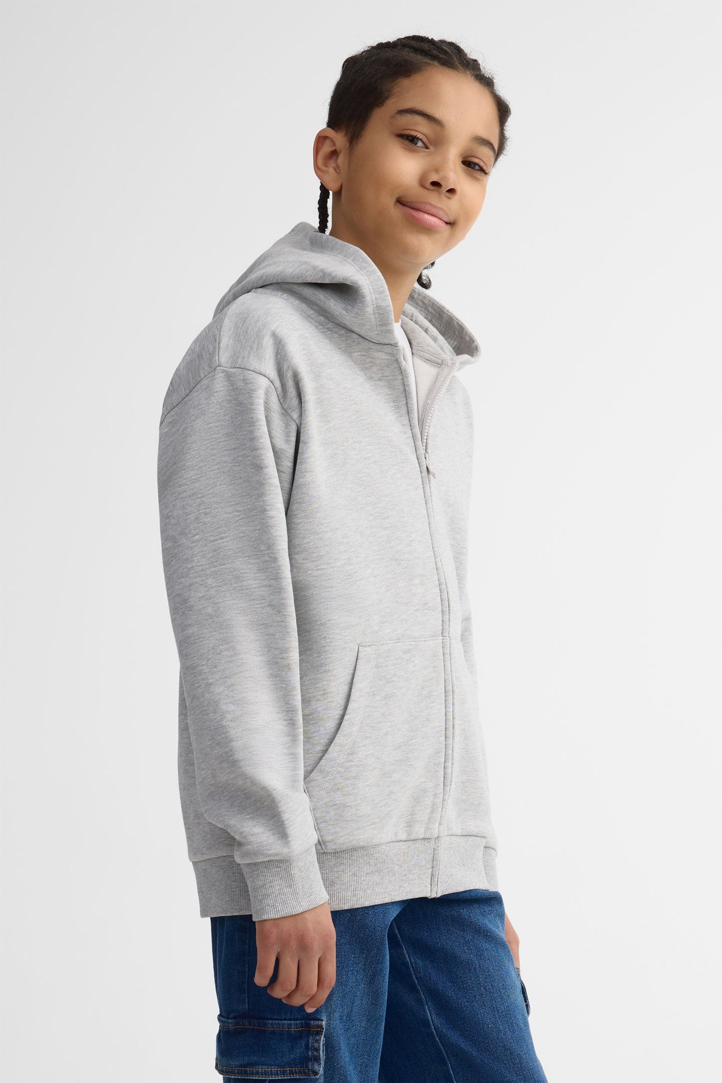 Veste ouaté à capuchon - Ado garçon && GRIS MIXTE