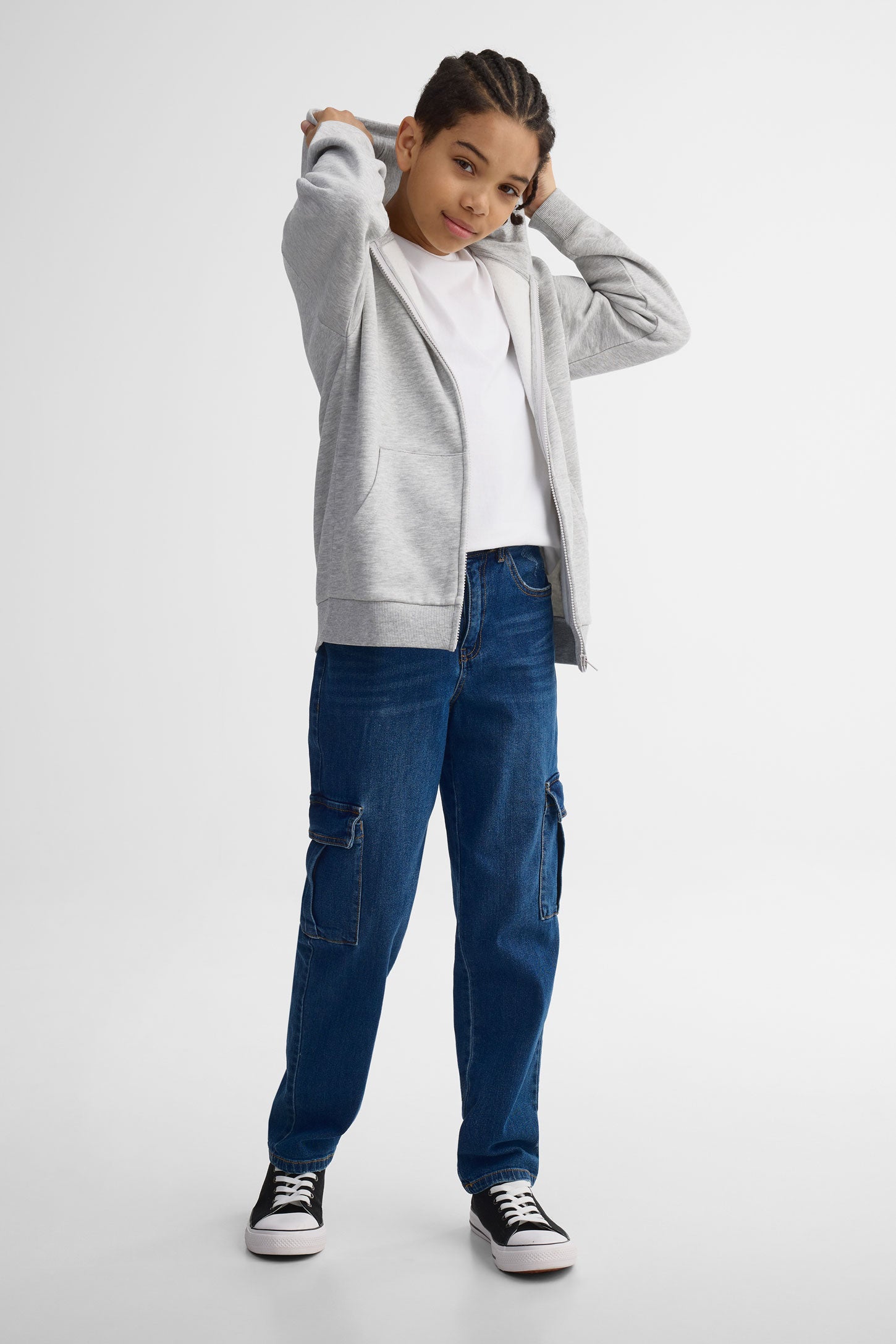 Veste ouaté à capuchon - Ado garçon && GRIS MIXTE