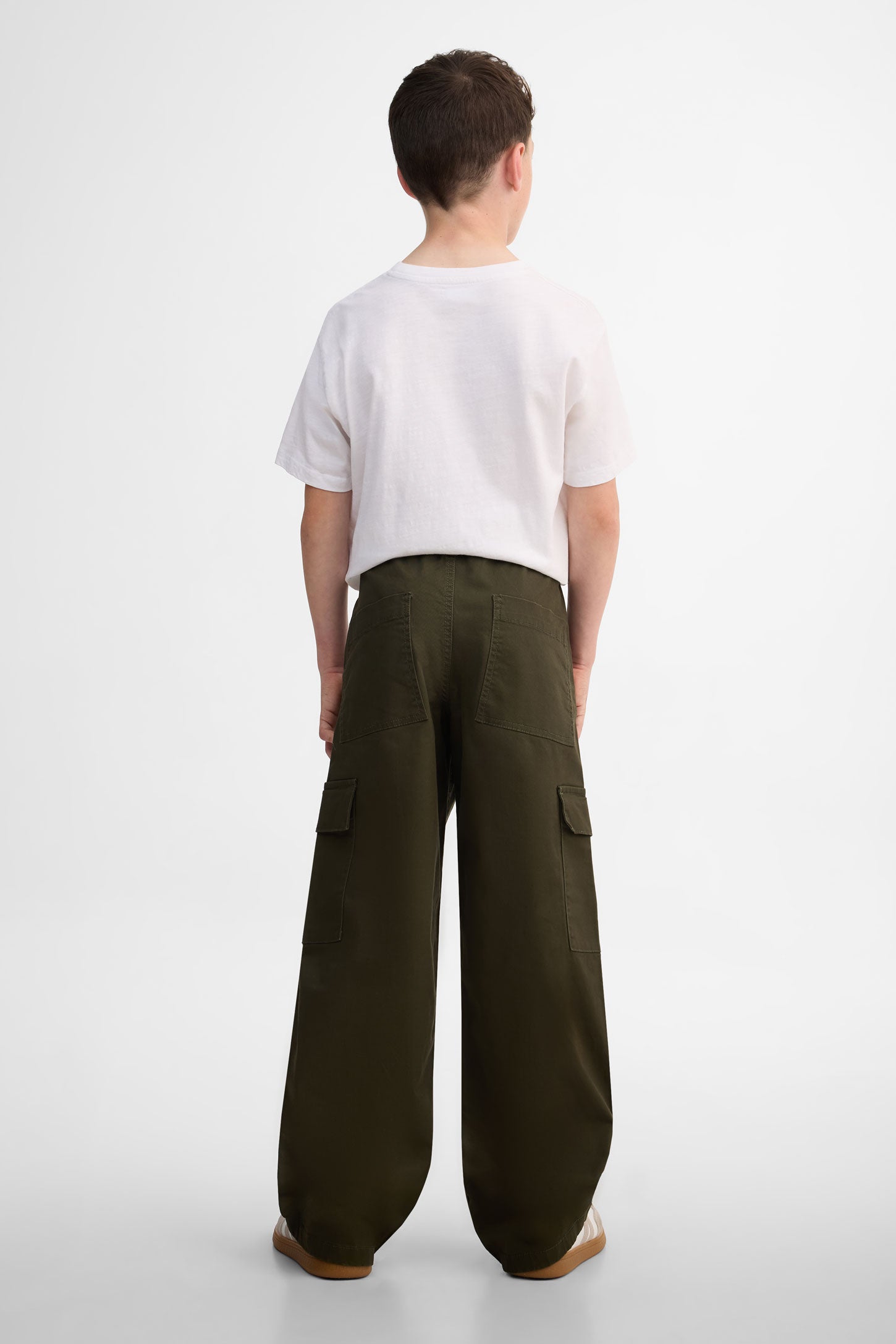 Pantalon cargo en twill, 2/50$ - Ado garçon && VERT FONCE
