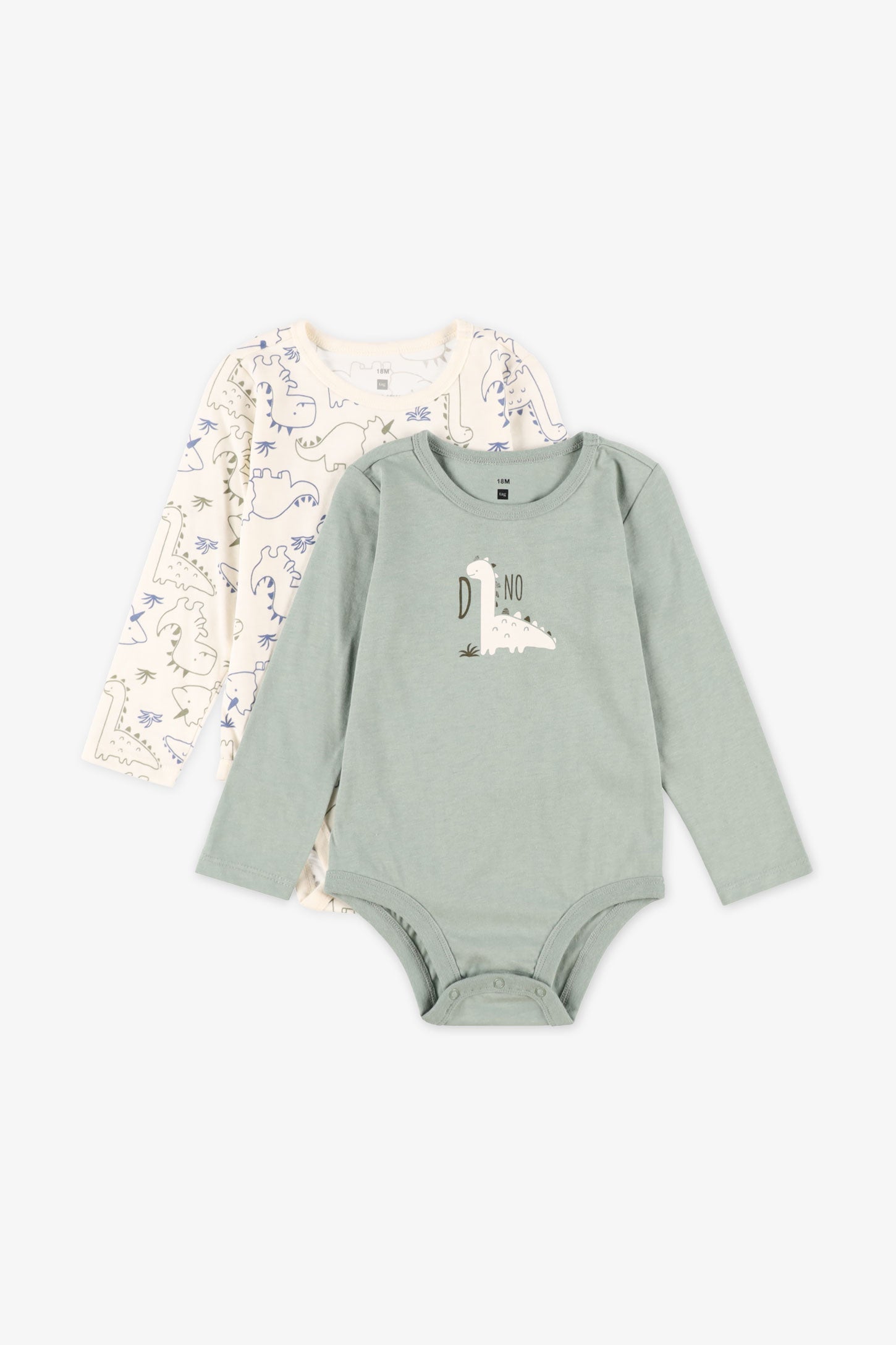 Lot de 2 cache-couches - Bébé garçon && BLANC CASSÉ/MULTI