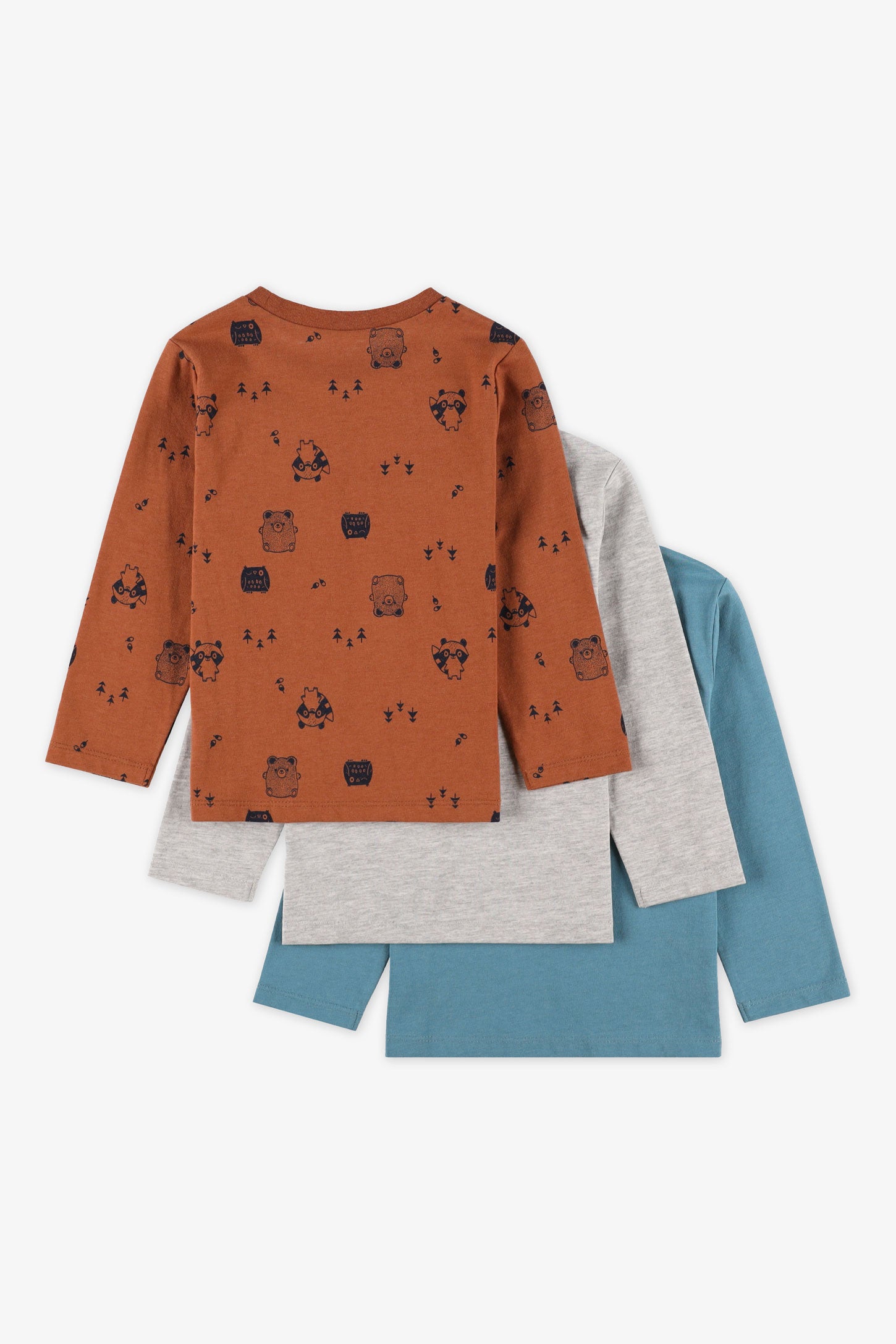 Lot de 3 chandails manches longues - Bébé garçon && CHAMEAU