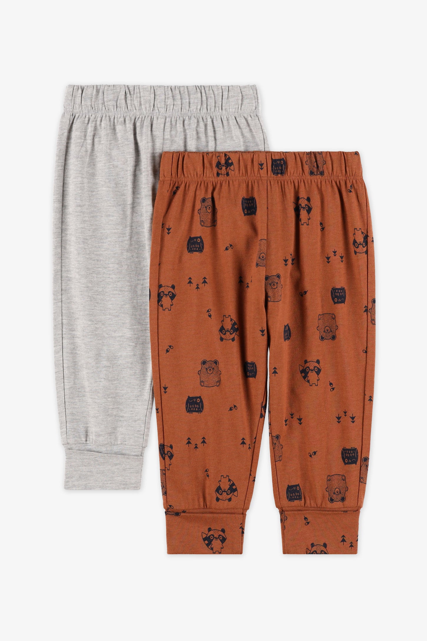 Lot de 2 leggings évolutifs - Bébé garçon && CHAMEAU