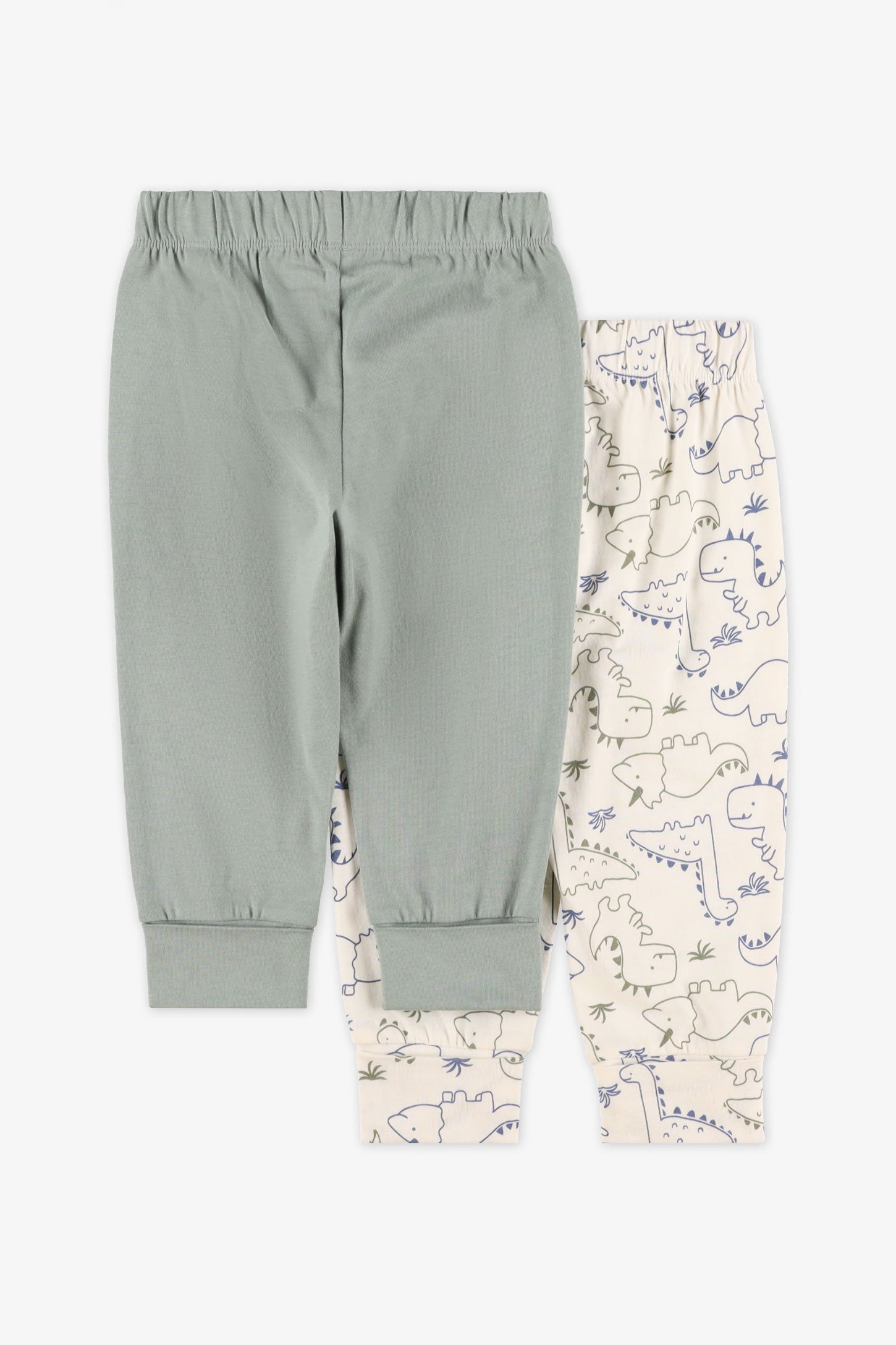 Lot de 2 leggings évolutifs - Bébé garçon && BLANC CASSÉ/MULTI