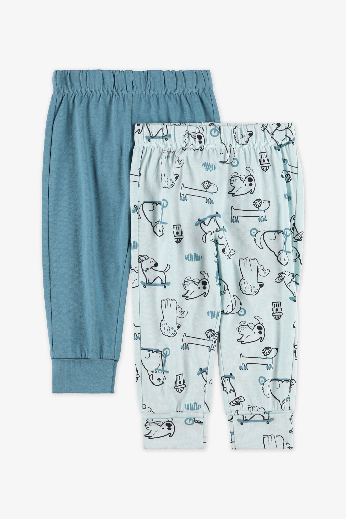 Lot de 2 leggings évolutifs - Bébé garçon && AQUA/MULTI