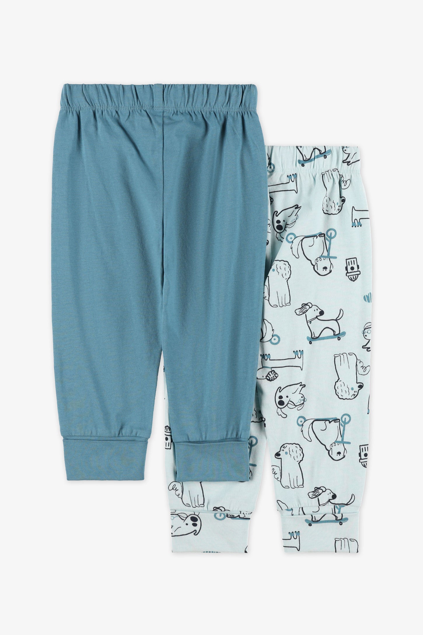 Lot de 2 leggings évolutifs - Bébé garçon && AQUA/MULTI