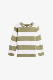 Chandail tricot col rond - Bébé garçon && VERT/MULTI