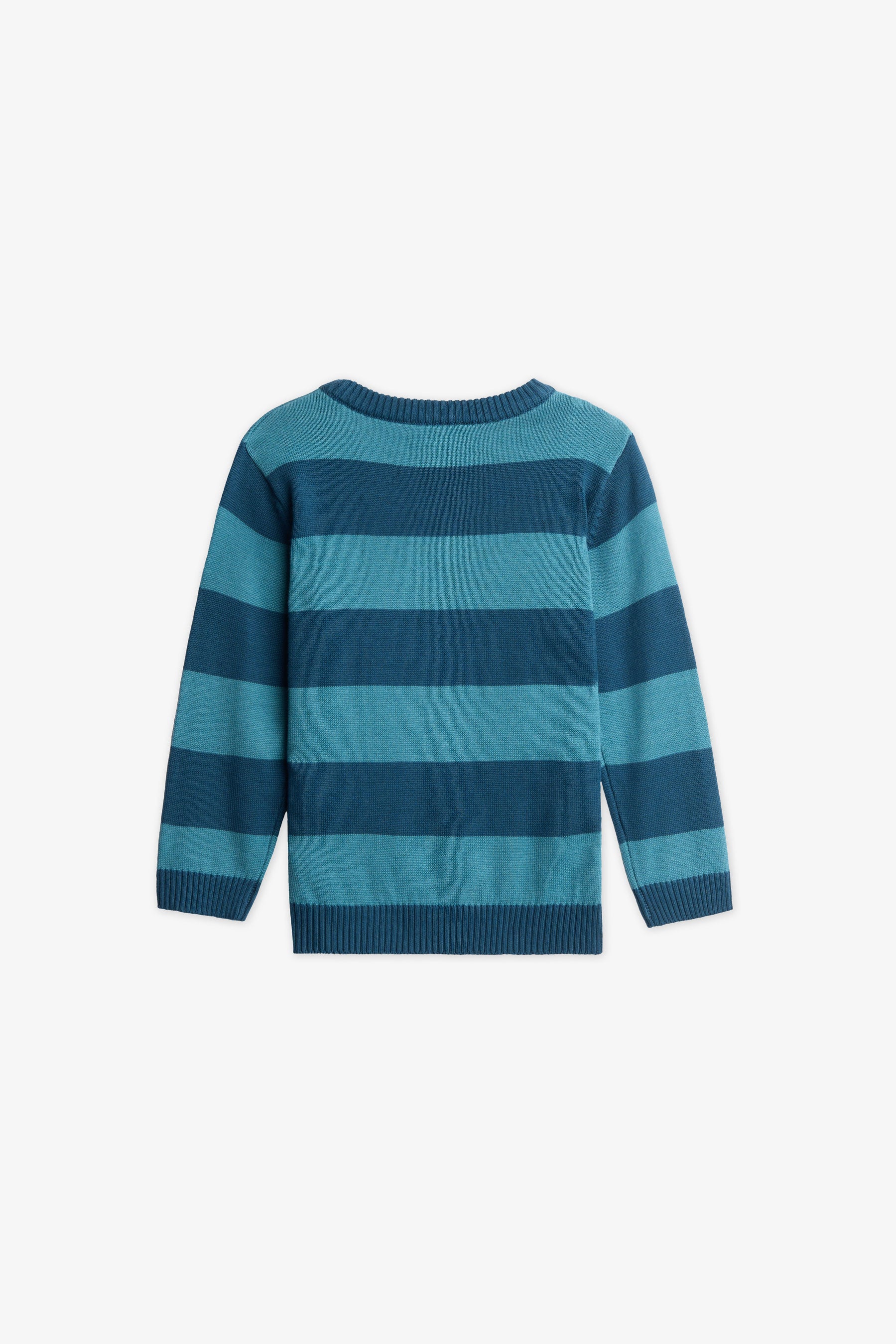 Chandail tricot col rond - Bébé garçon && SARCELLE/MULTI