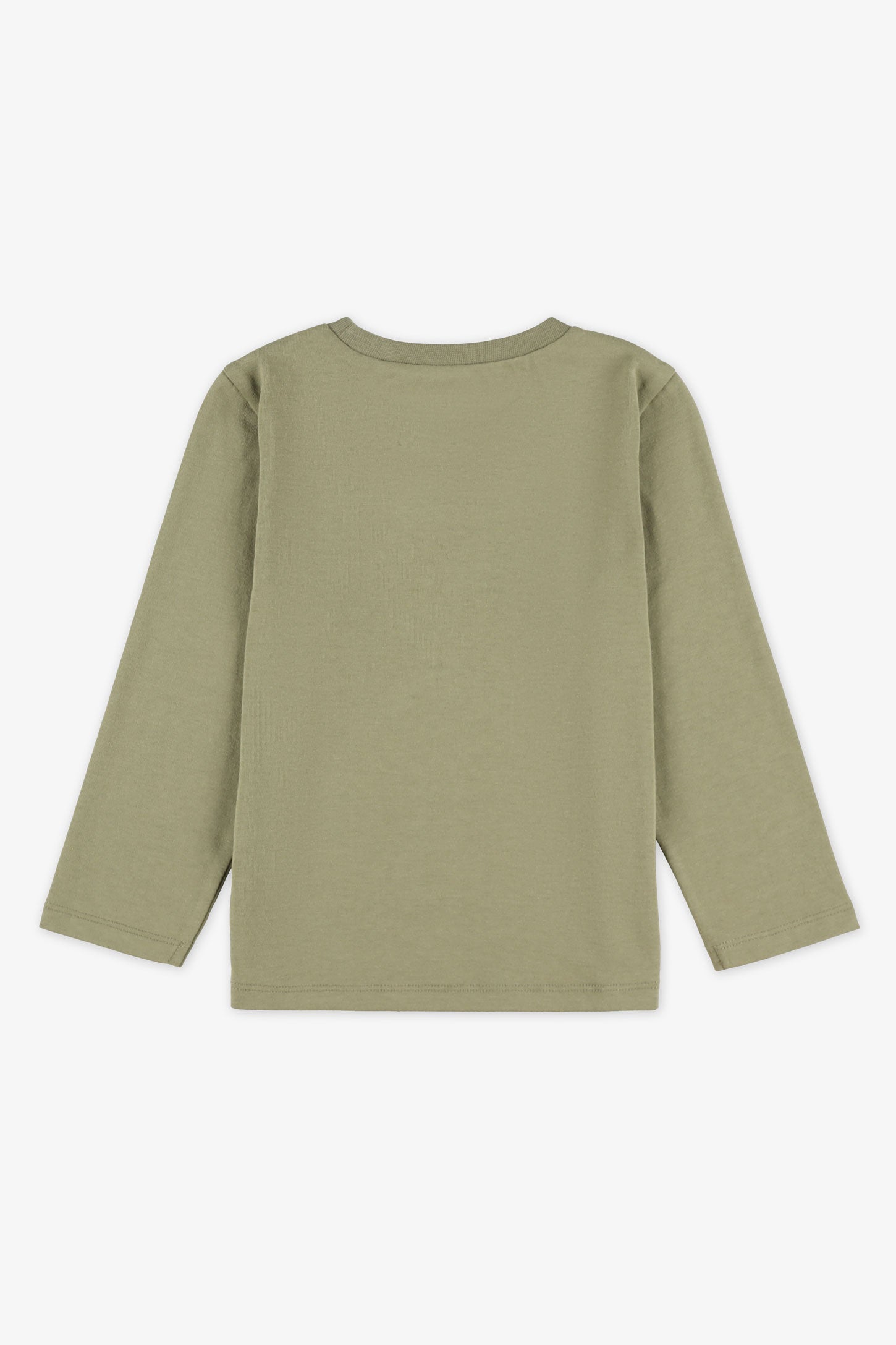 Chandail col rond manches longues, 2T-3T - Bébé garçon && KAKI