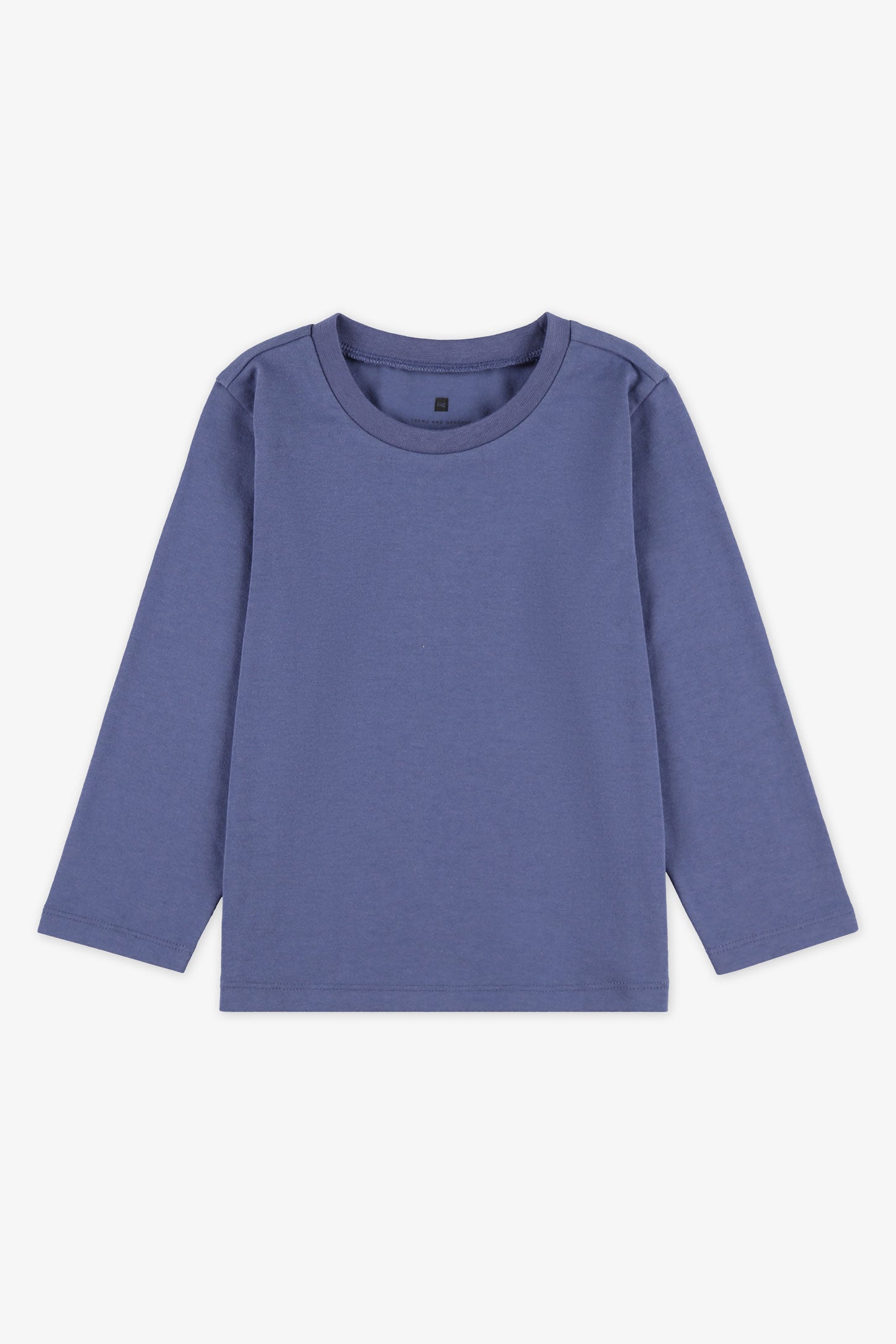 Chandail col rond manches longues, 2T-3T - Bébé garçon && BLEU