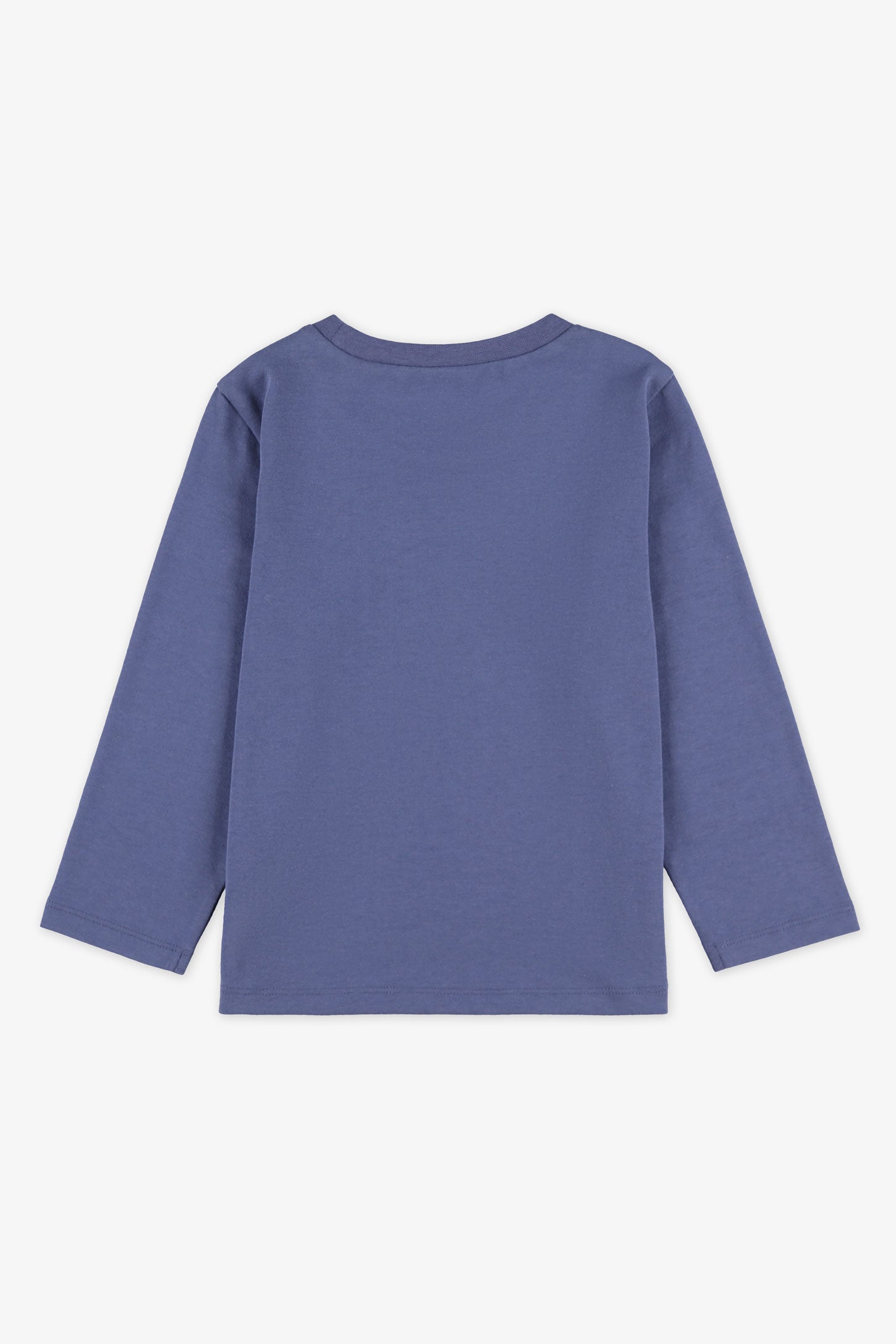 Chandail col rond manches longues, 2T-3T - Bébé garçon && BLEU
