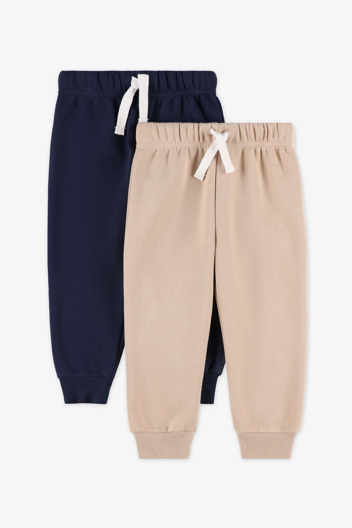 Lot de 2 pantalons jogger, 2T-3T - Bébé garçon && BEIGE