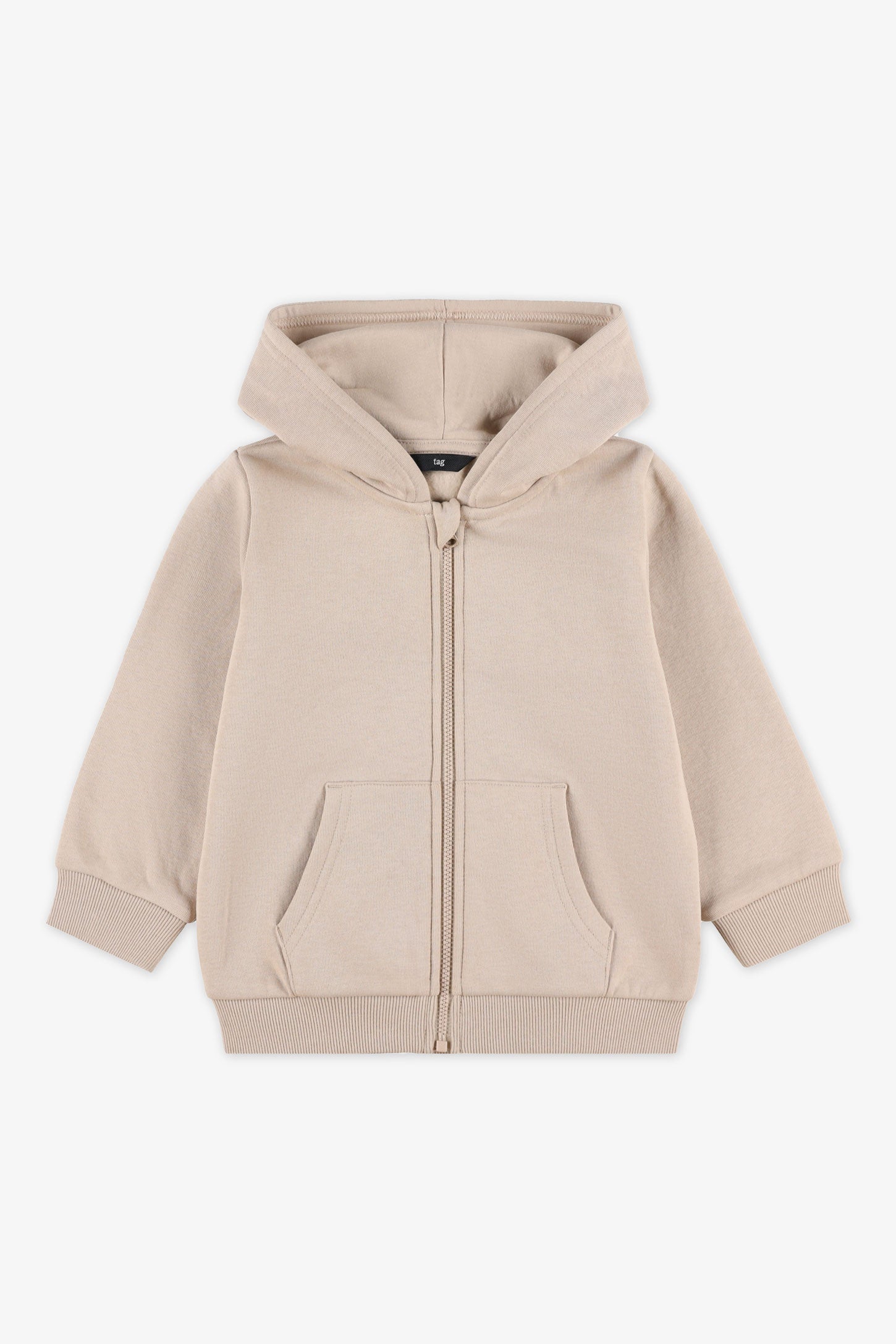 Veste à capuchon coton ouaté, 2T-3T - Bébé garçon && BEIGE