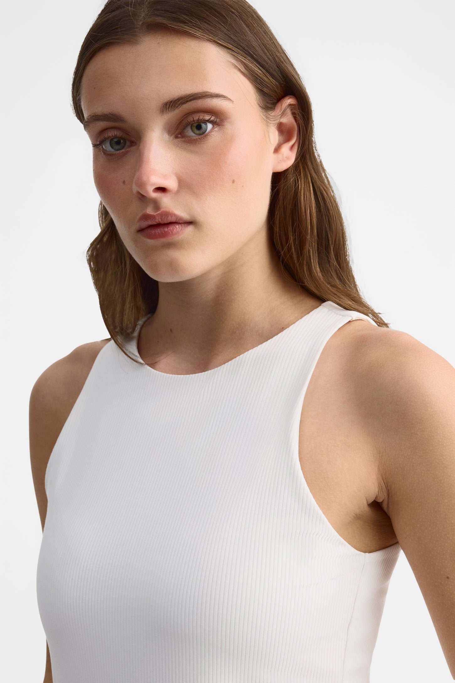 Camisole coupe ajustée - Femme && BLANC CASSÉ