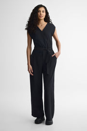 Combinaison ajustée col en V - Femme && NOIR