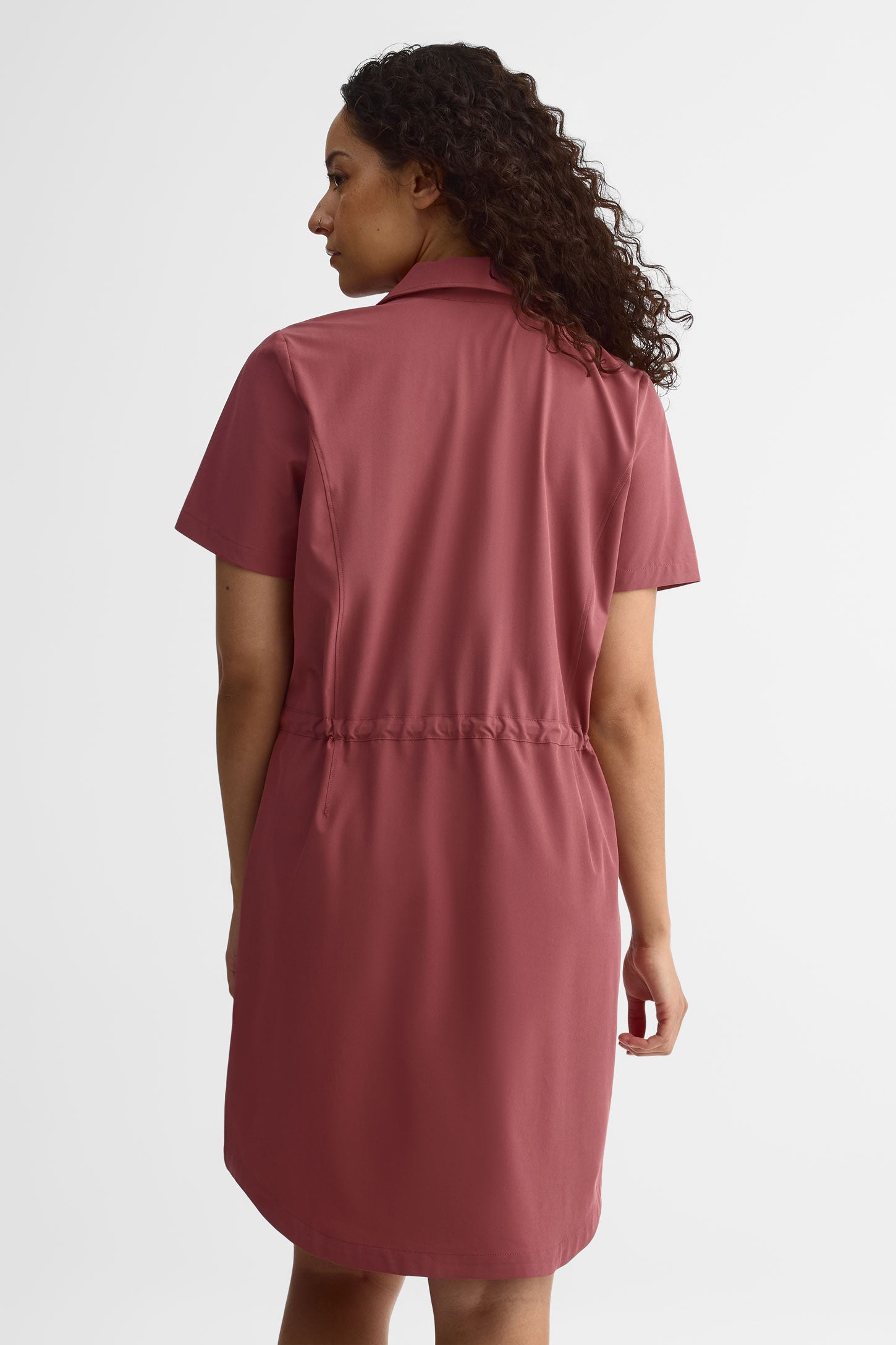 Robe manches courtes - Femme && BOURGOGNE