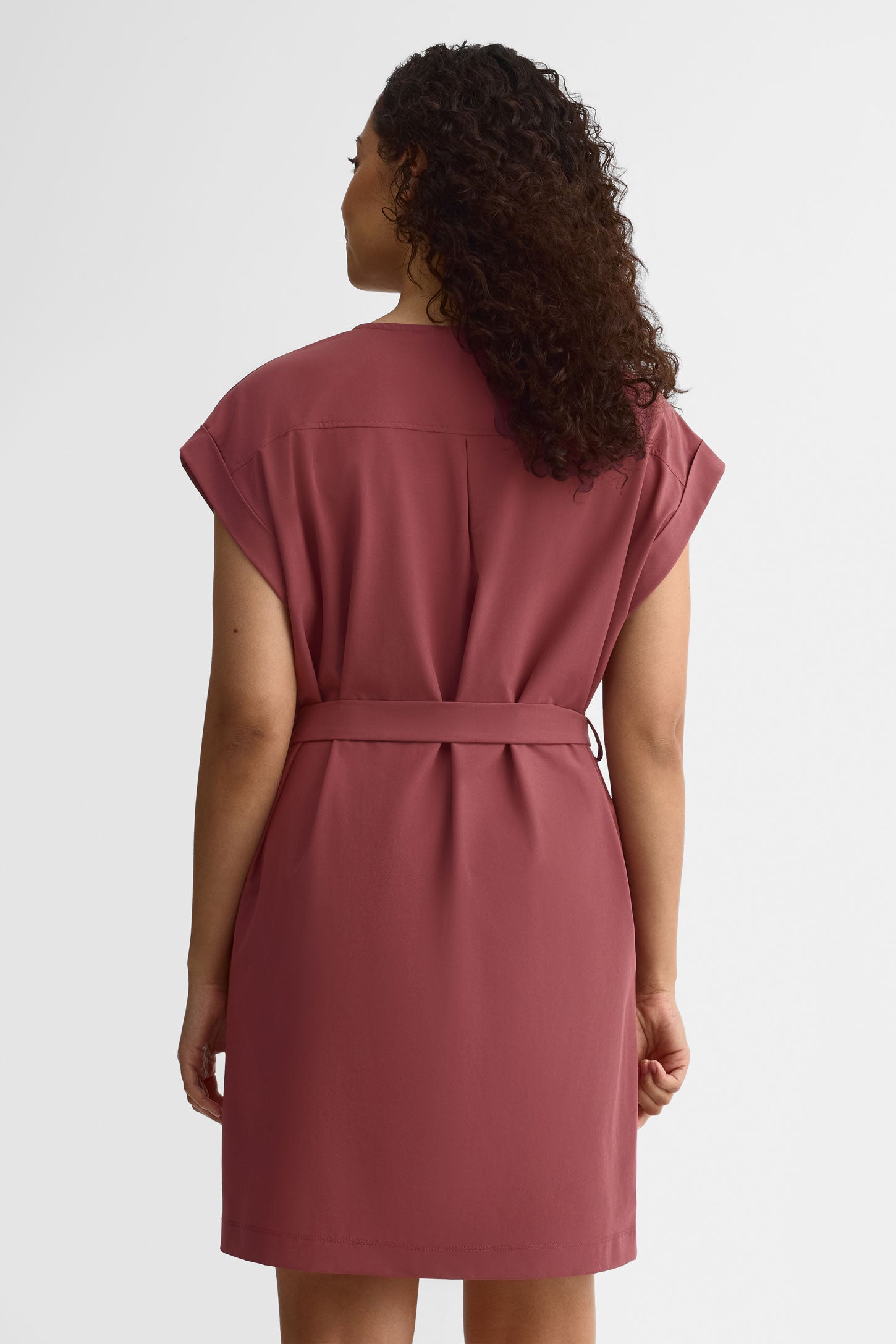 Robe portefeuille - Femme && BOURGOGNE