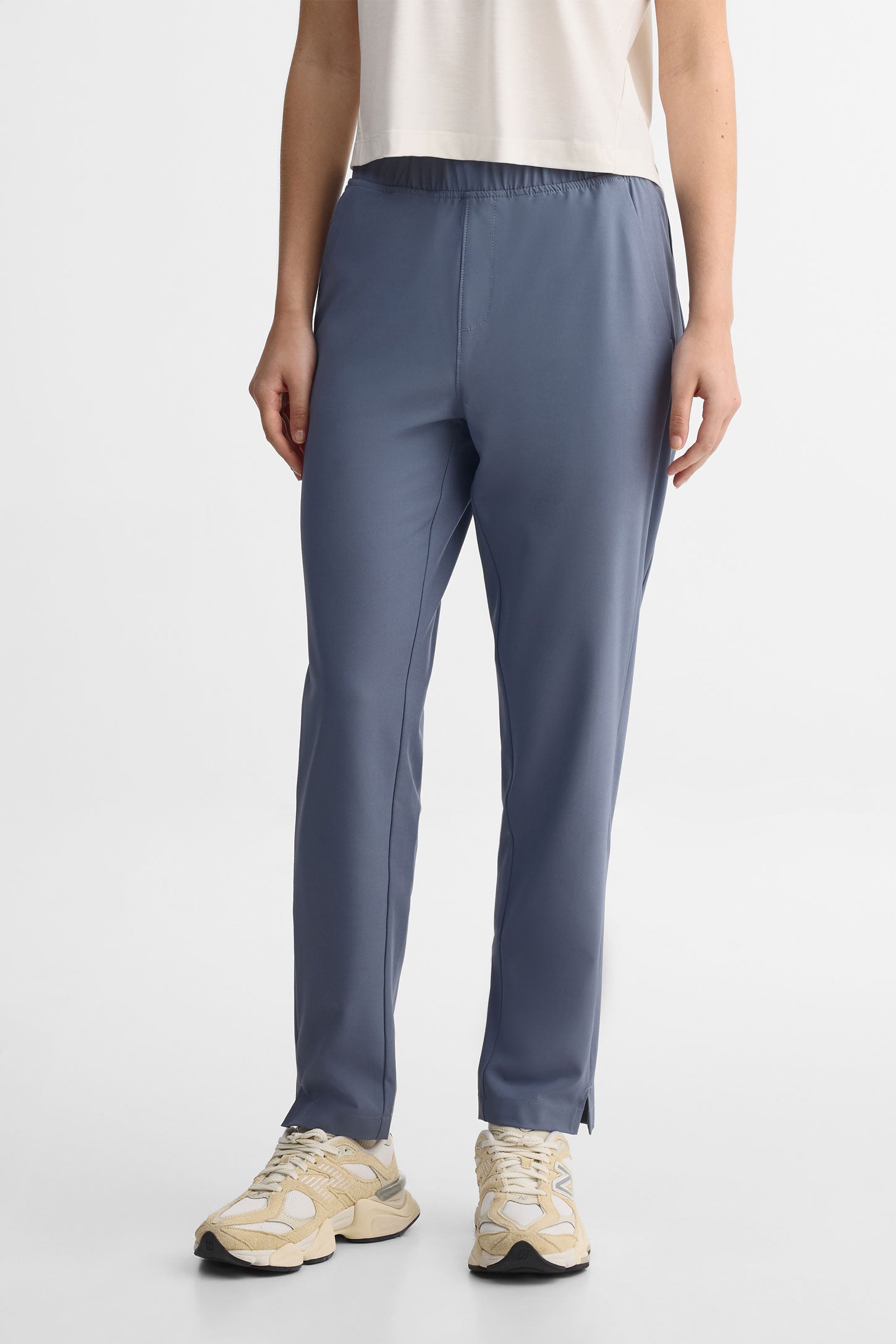 Pantalon coupe ajustée - Femme && GRIS