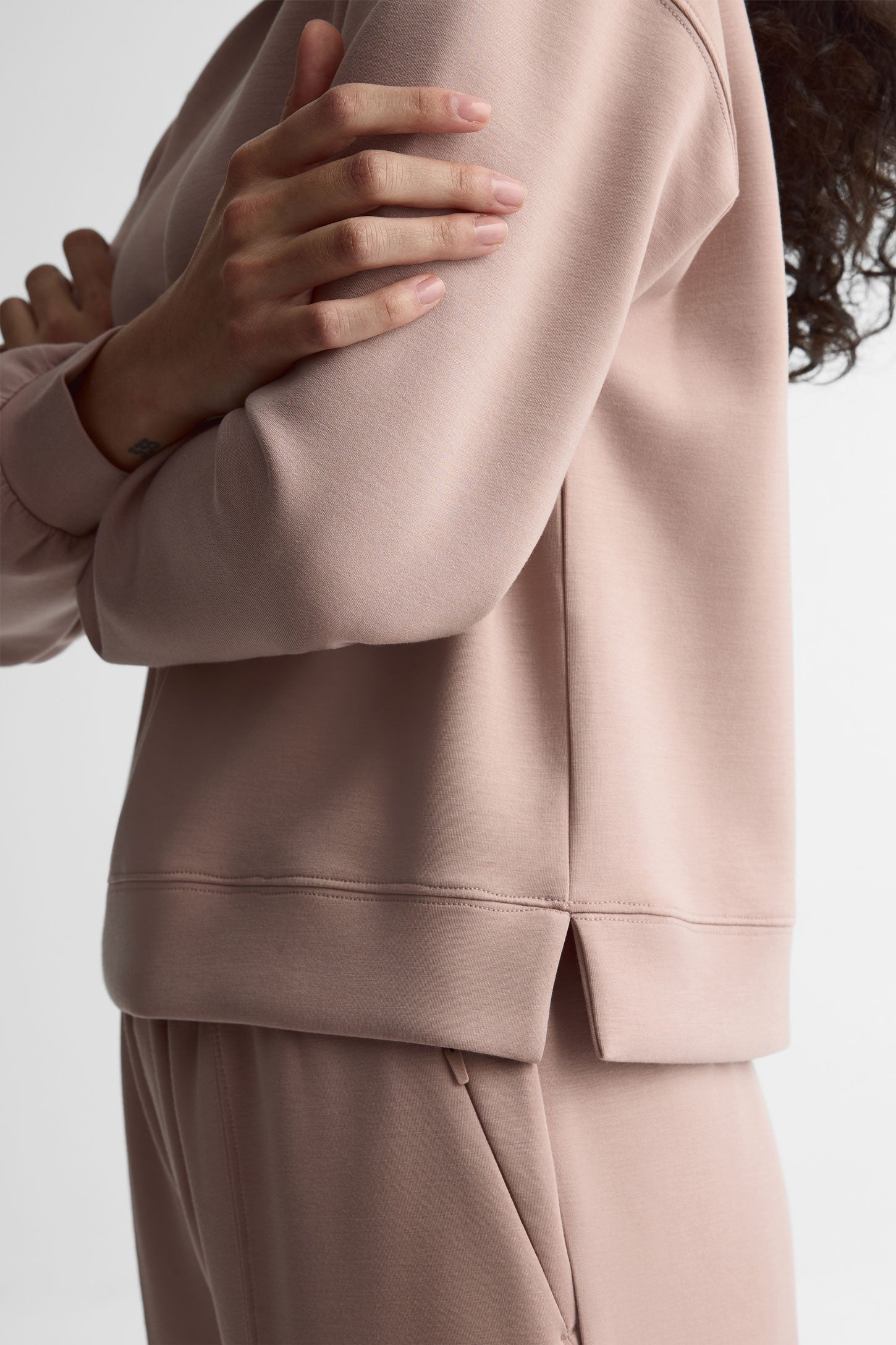 Chandail col rond modal - Femme && ROSE