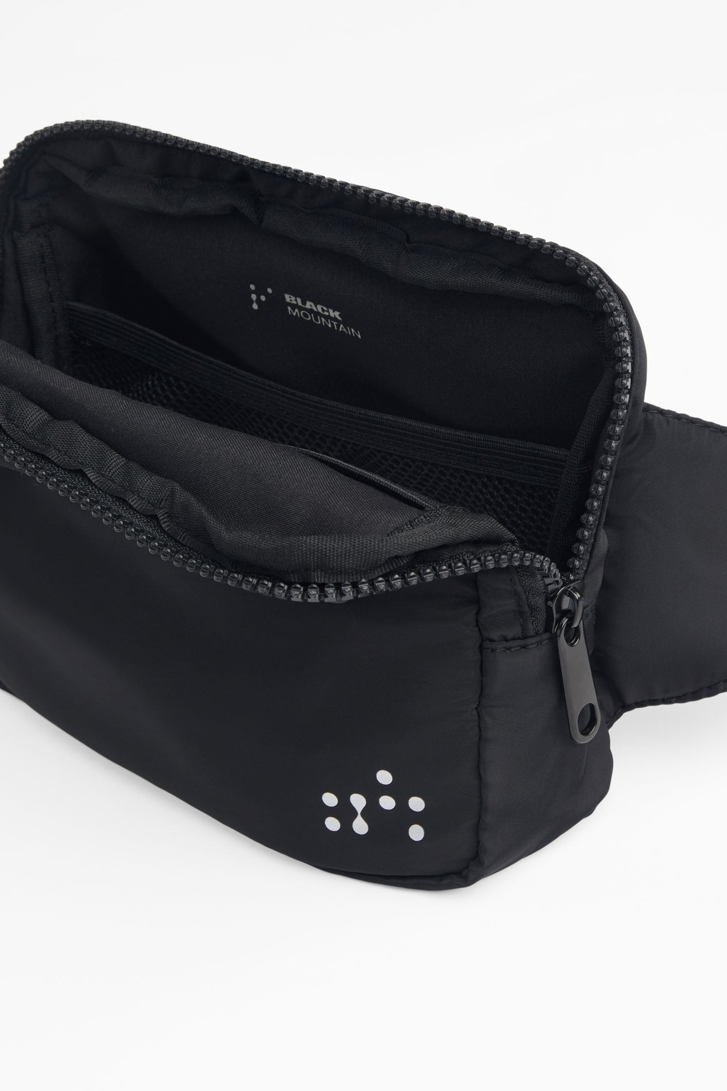 Sac banane en nylon avec poches zippées - Femme && NOIR