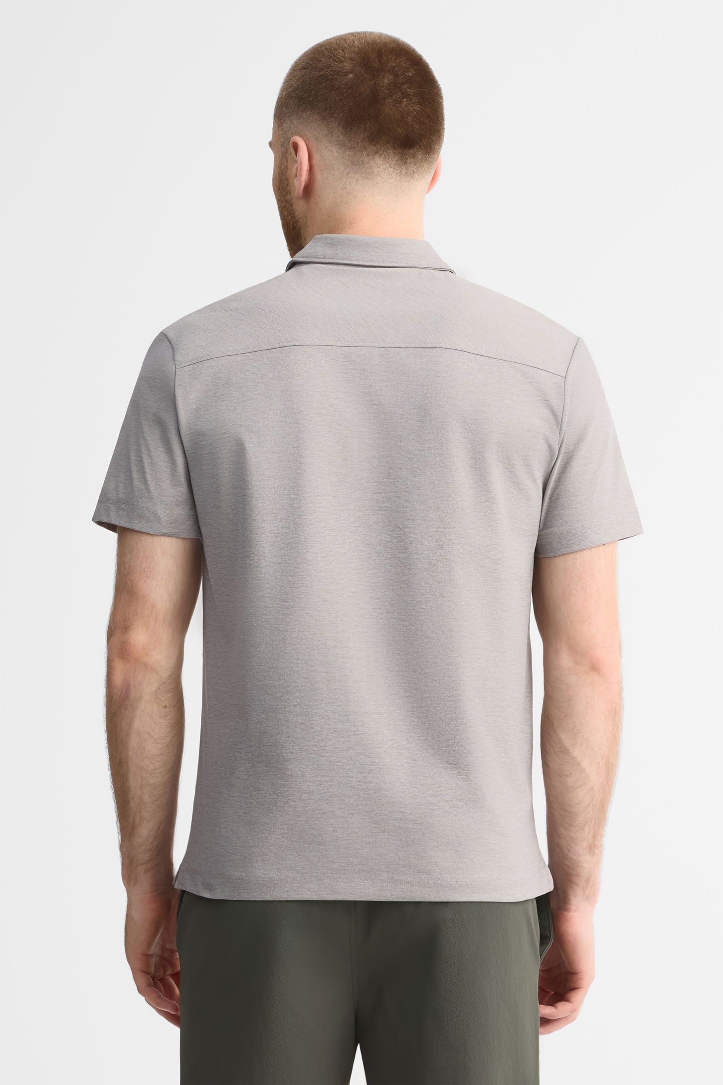 Polo manches courtes - Homme && GRIS MIXTE