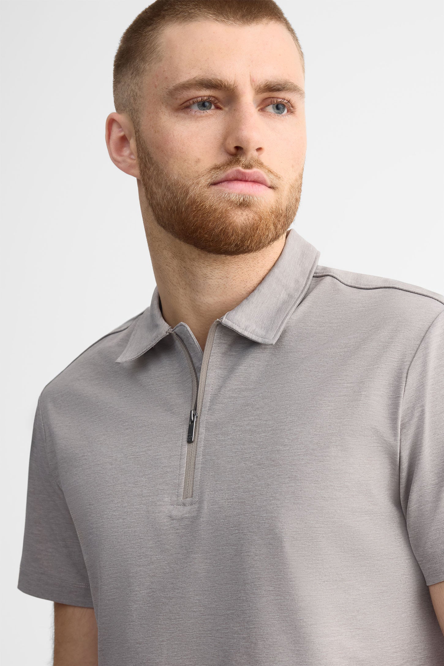 Polo manches courtes - Homme && GRIS MIXTE