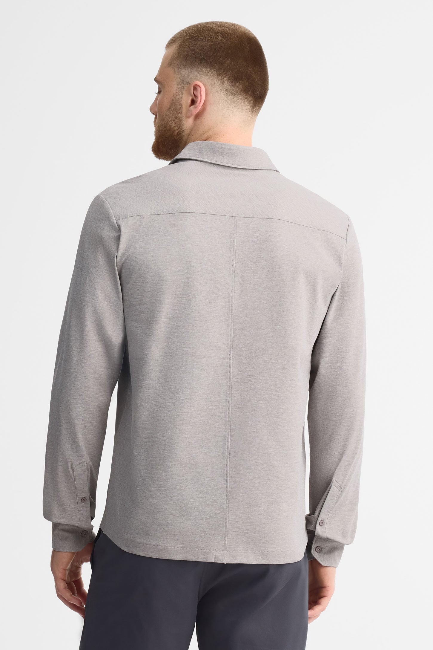 Chemise manches longues - Homme && GRIS MIXTE