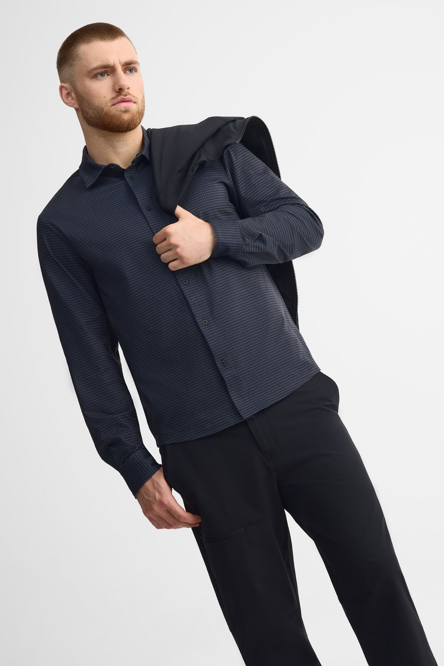 Chemise manches longues - Homme && NOIR MIXTE