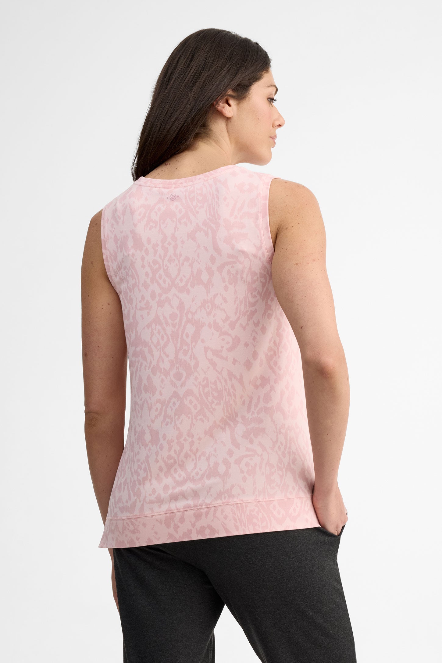 Camisole col rond en modal - Femme && ROSE MULTI