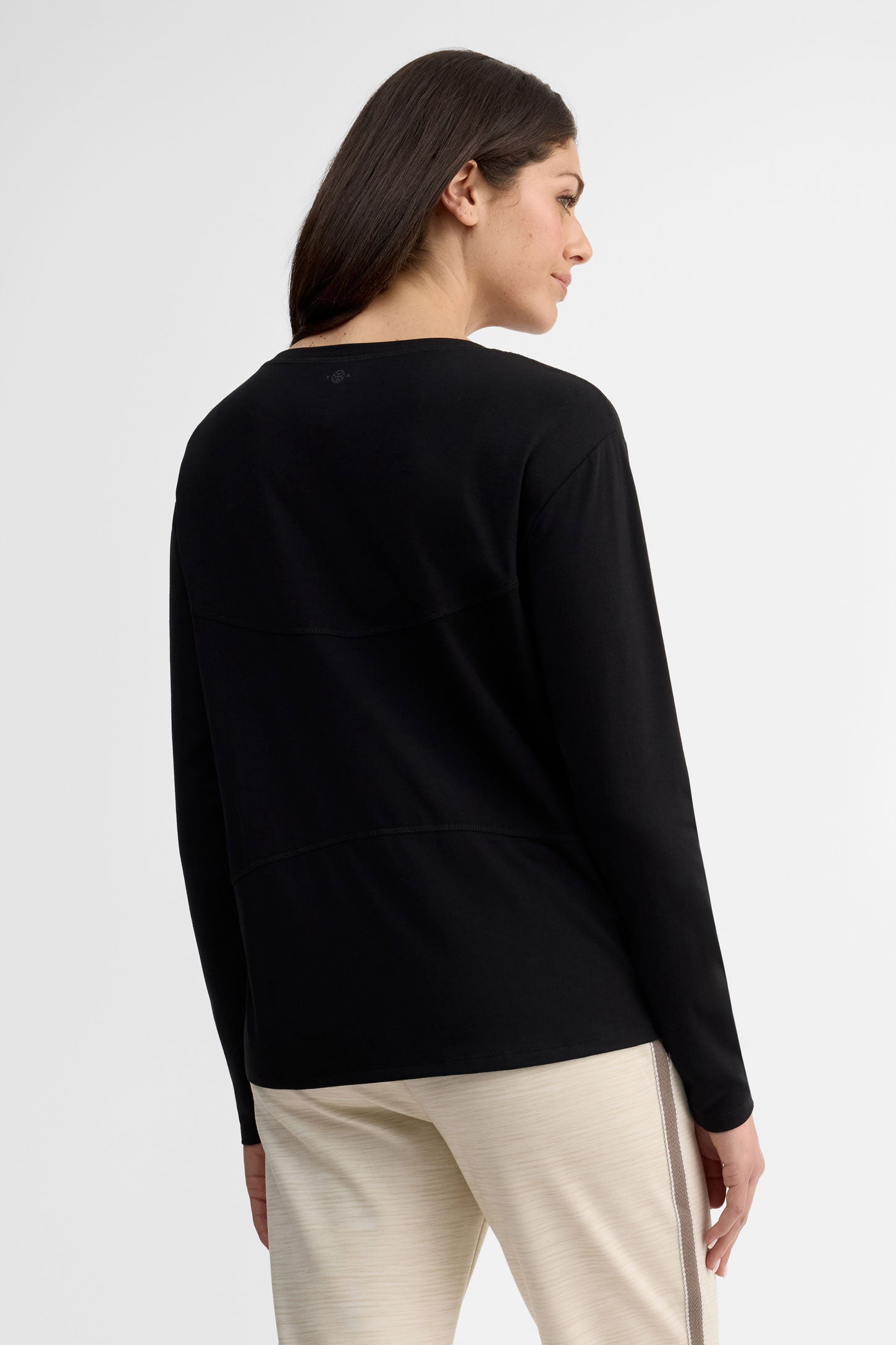 Chandail long col rond cocon - Femme && NOIR