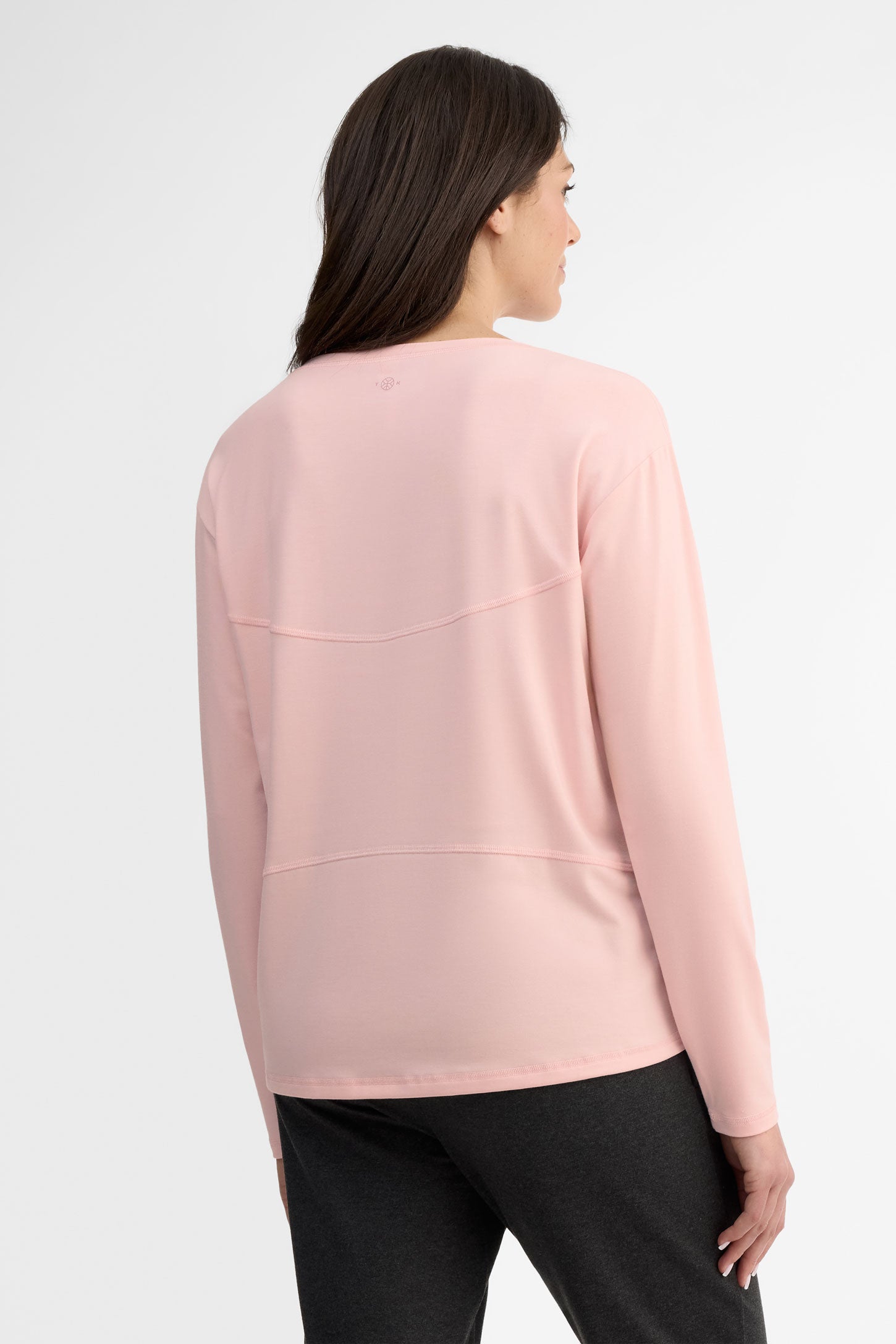 Chandail long col rond cocon - Femme && ROSE