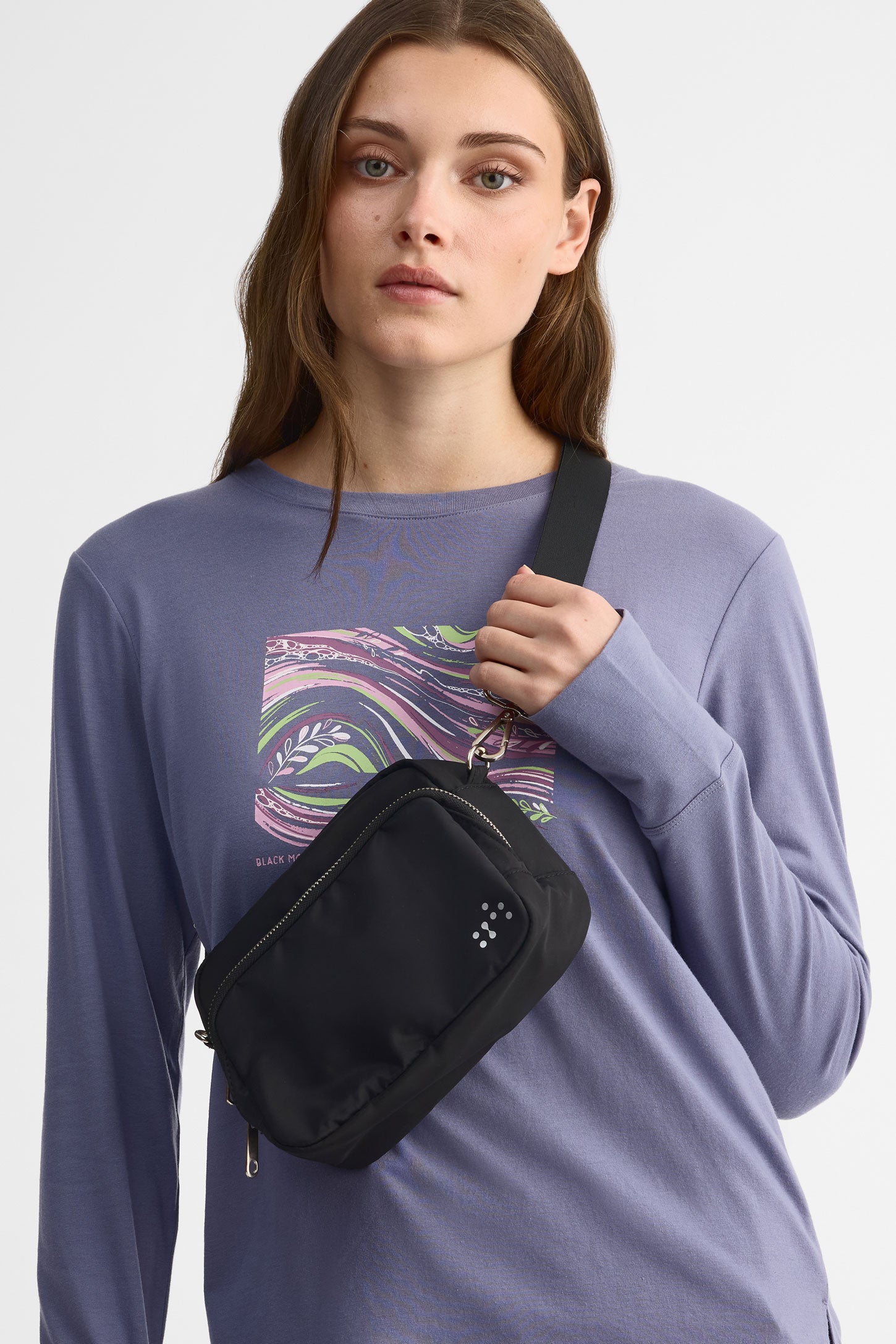 Sac à main en nylon - Femme && NOIR