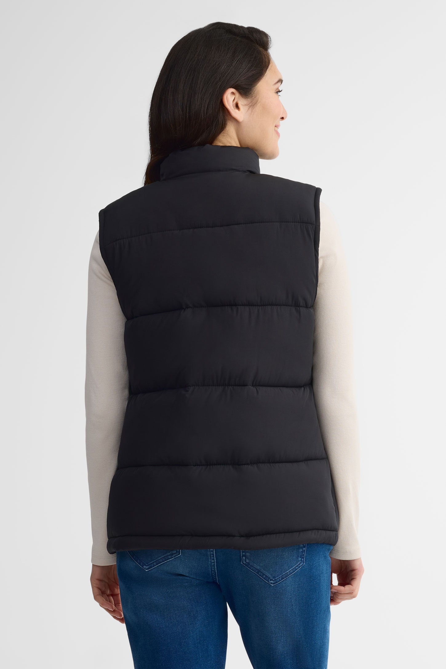 Veste matelassée sans manches - Femme && NOIR