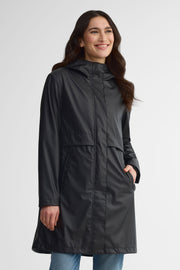 Manteau long imperméable - Femme && NOIR