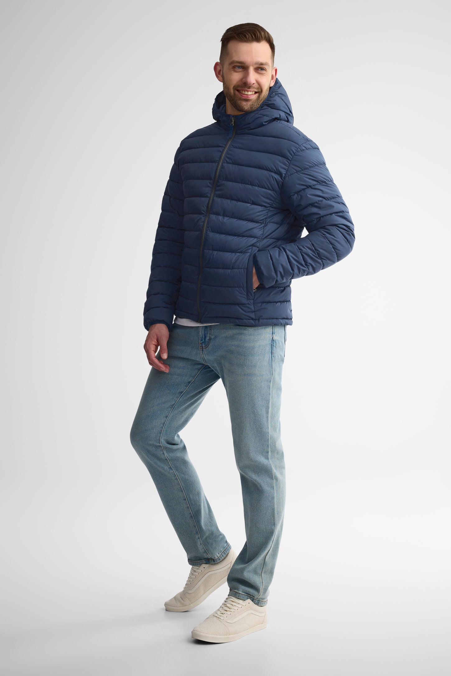 Manteau matelassé résistant à l'eau - Homme && MARIN