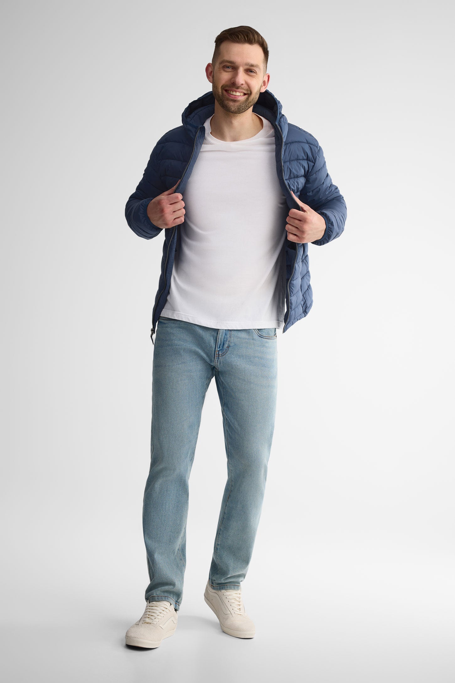 Manteau matelassé résistant à l'eau - Homme && MARIN