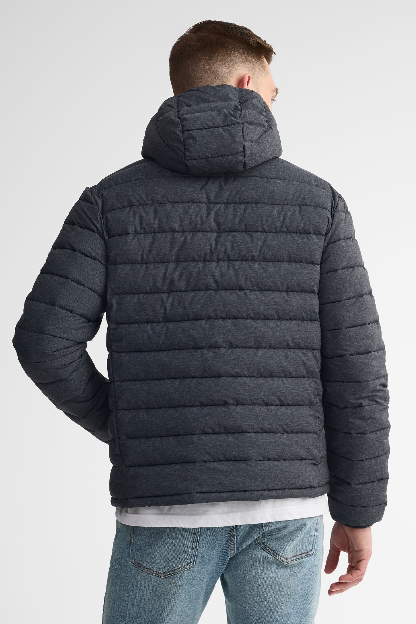 Manteau matelassé résistant à l'eau - Homme && CHARBON