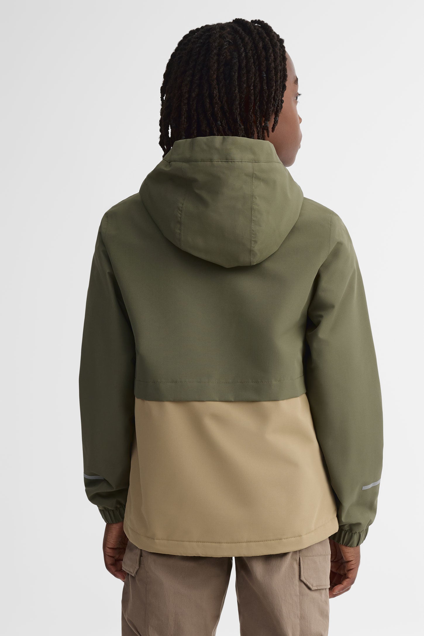 Manteau résistant à l'eau doublé - Ado garçon && KAKI