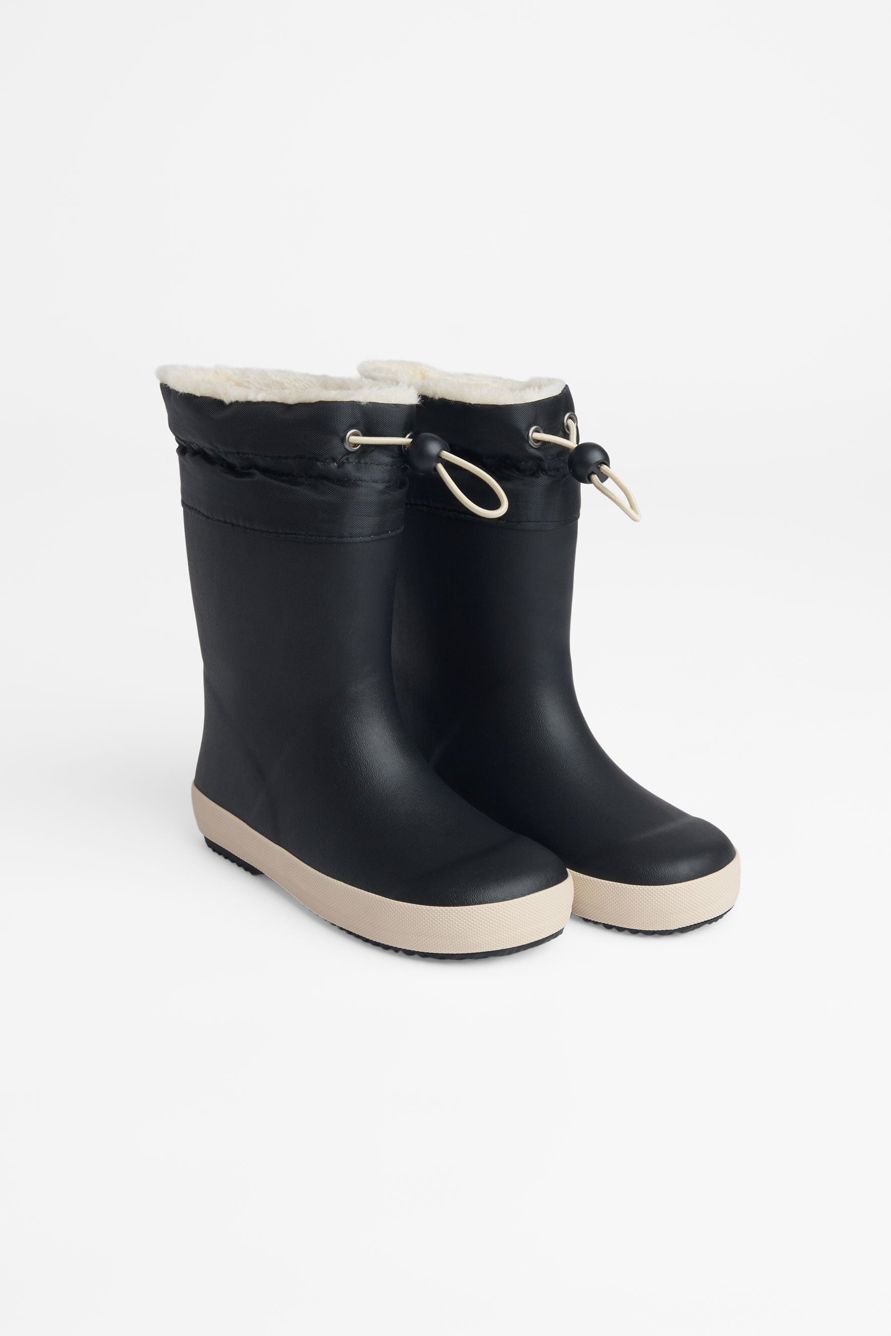 Bottes de pluie en caoutchouc - Enfant fille && NOIR