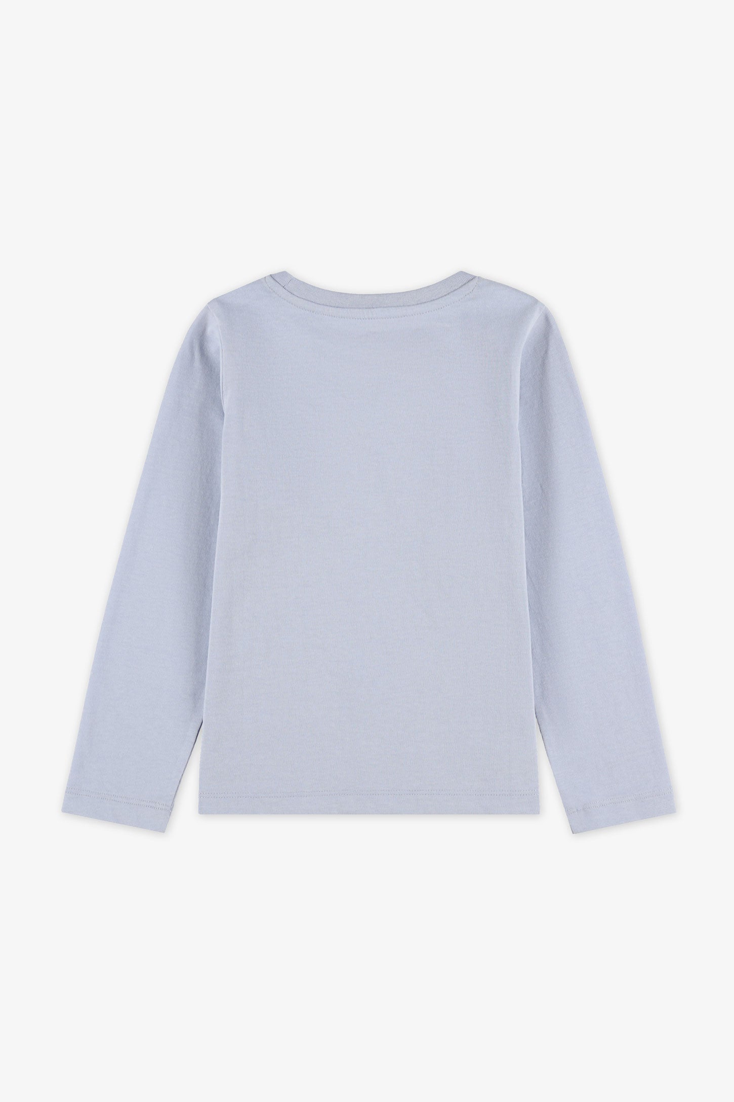 Chandail manches longues coton - Enfant fille && BLEU