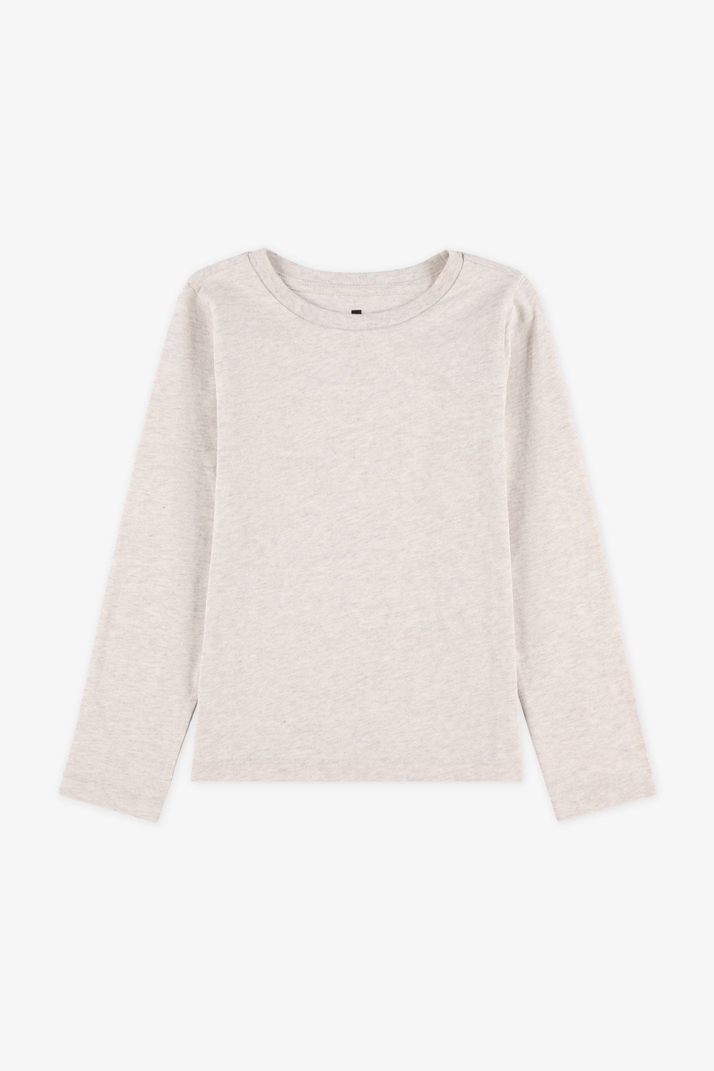 Chandail manches longues coton - Enfant fille && OATMEAL
