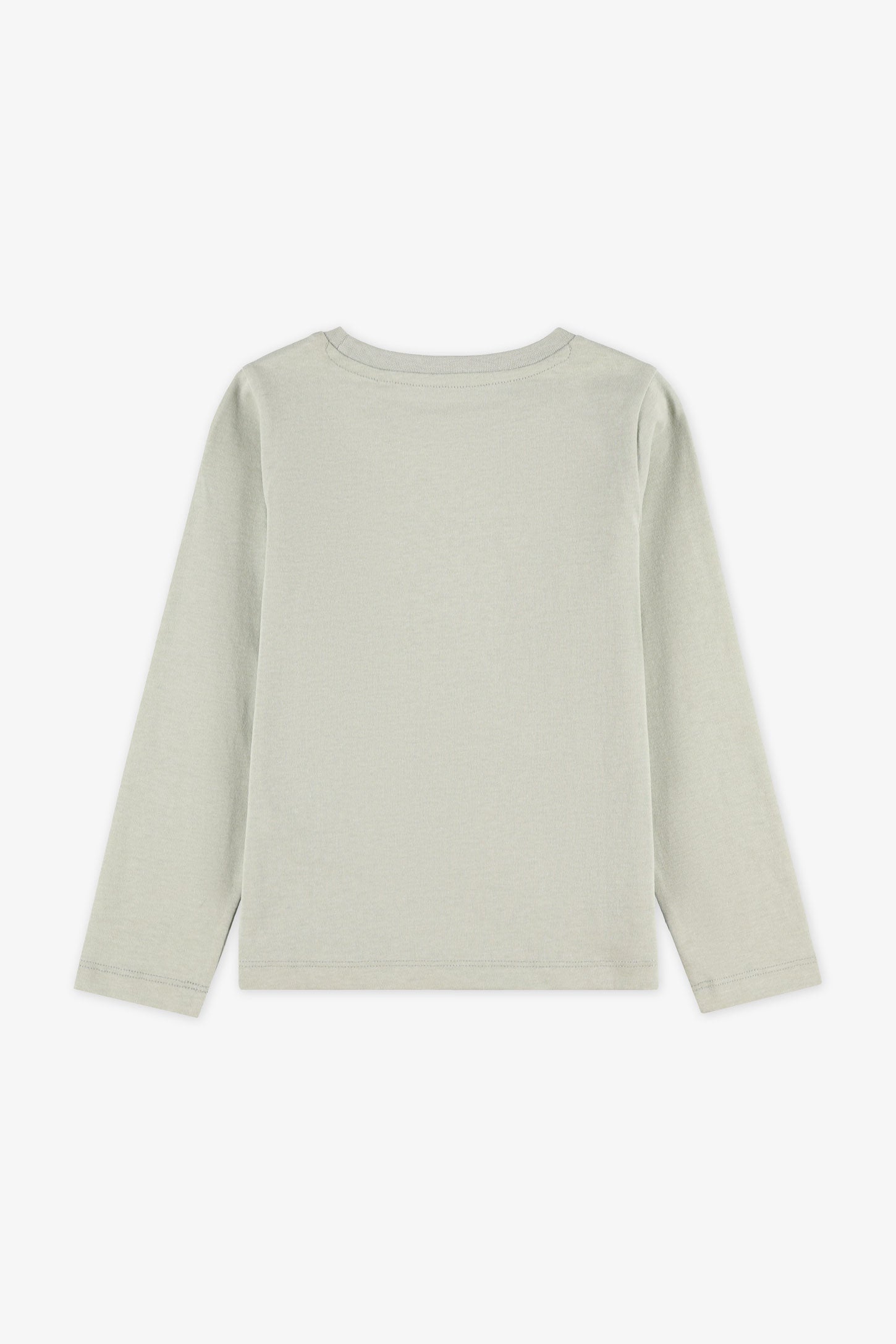 Chandail manches longues coton - Enfant fille && VERT PALE