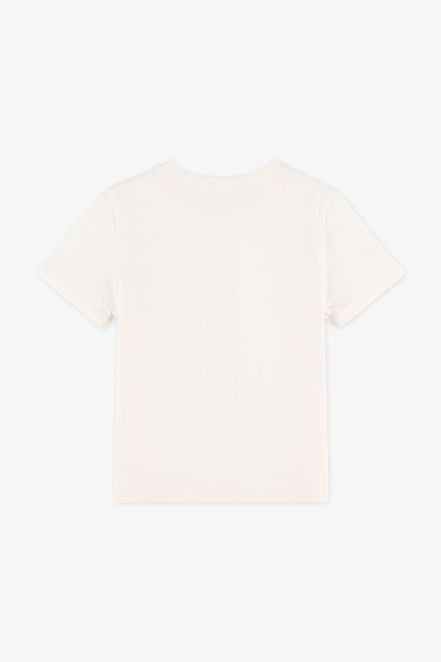 T-shirt col rond à poche, 2/20$ - Enfant fille && BLANC CASSÉ