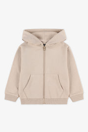Veste à capuchon coton ouaté - Enfant fille && BEIGE