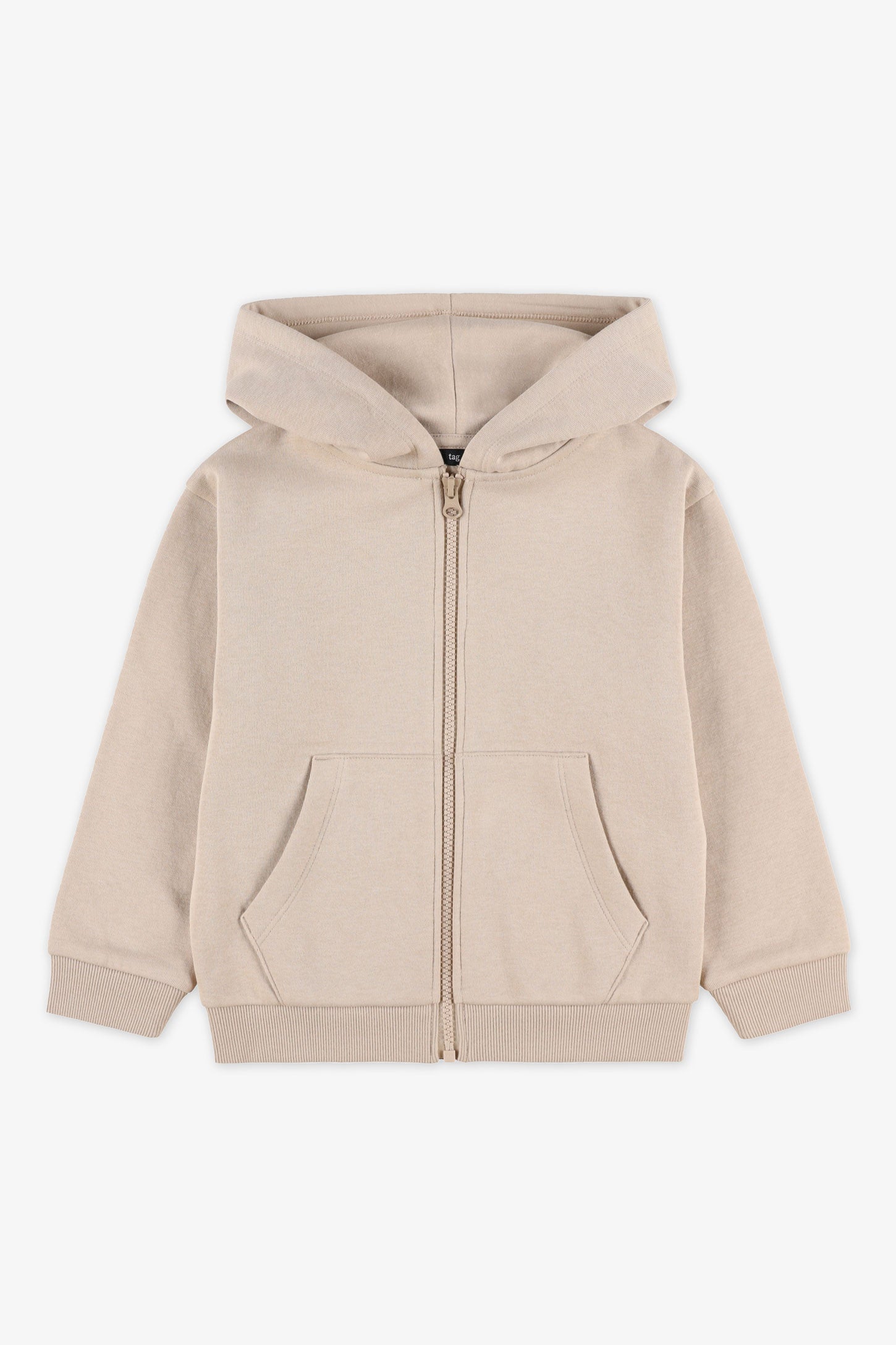 Veste à capuchon coton ouaté - Enfant fille && BEIGE