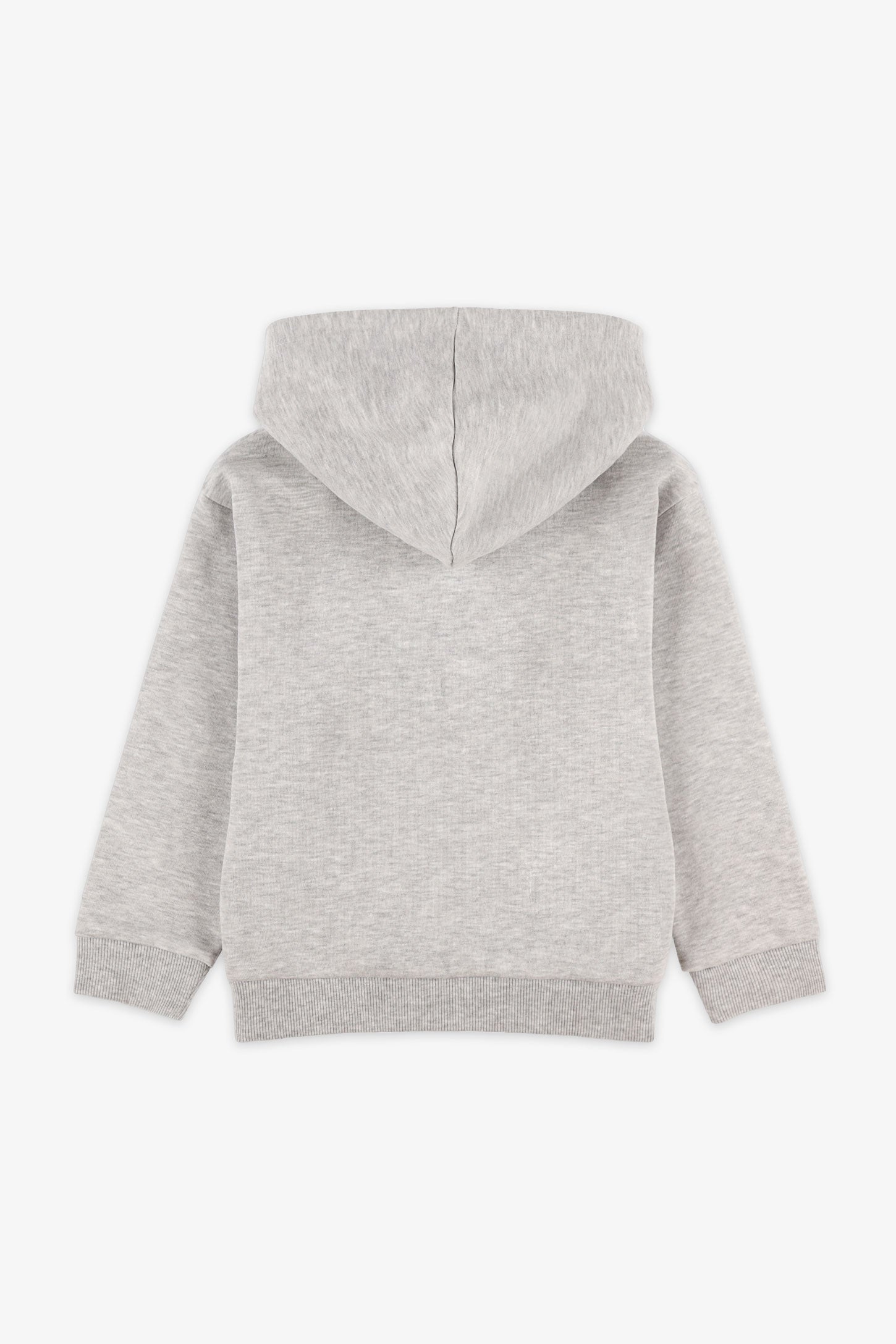 Veste à capuchon coton ouaté - Enfant fille && GRIS MIXTE