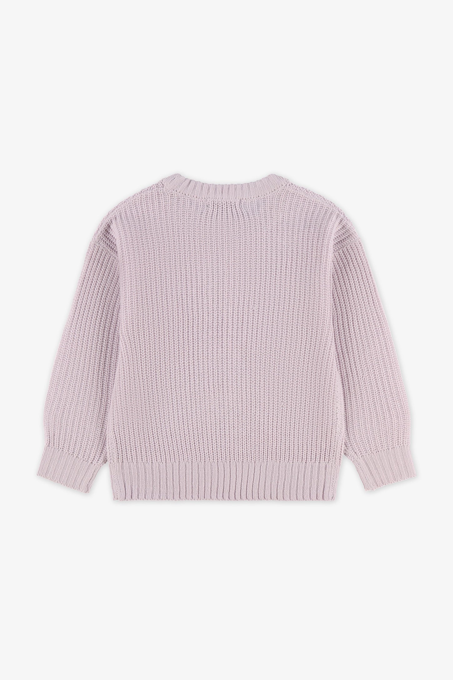 Chandail col rond tricot - Enfant fille && LILAS