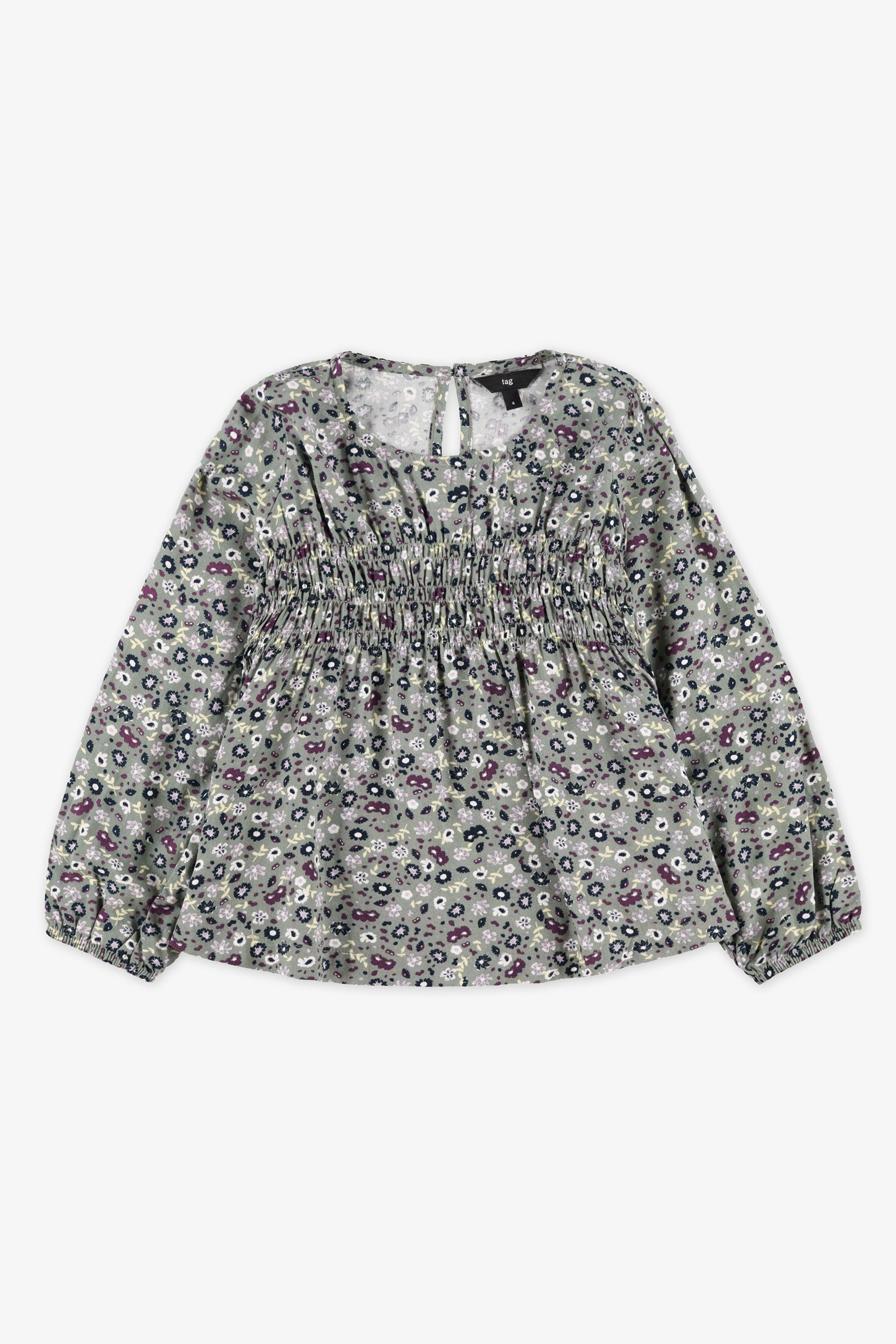 Chandail manches longues challis - Enfant fille && SARCELLE/MULTI