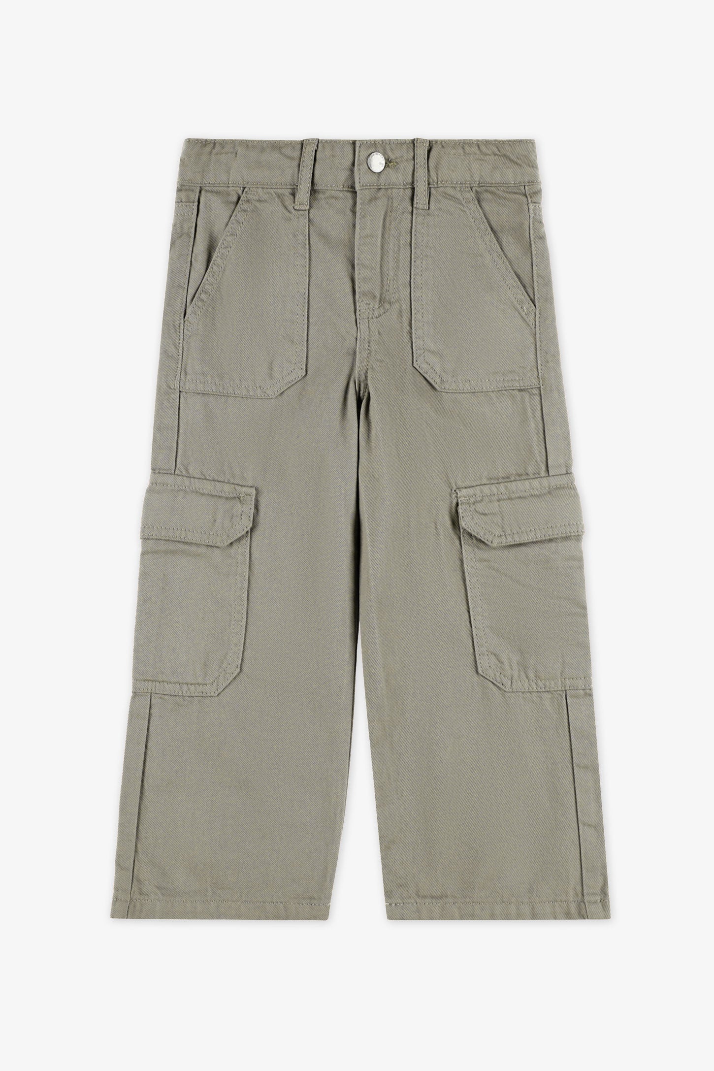 Jeans cargo - Enfant fille && KAKI